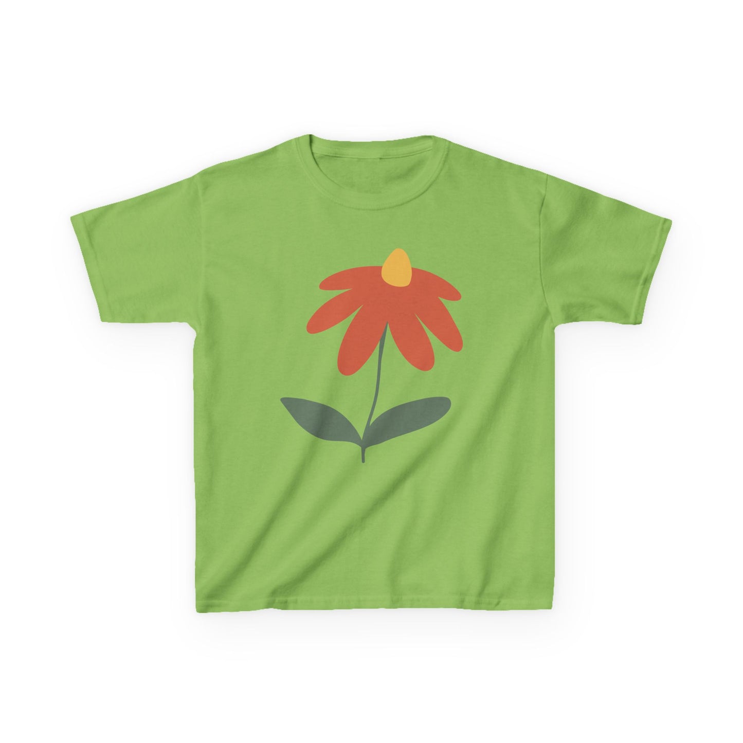 Kids Flower Power Tee - Playful Cotton T-Shirt for Summer Fun, Gift for Birthdays, Garden Parties, and Everyday Wear, Cute Kids Clothing