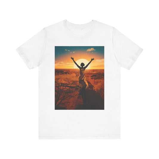 Sunset Freedom Unisex Tee - Inspirational Tee, Gift for Nature Lovers, Relaxed Fit T-Shirt, Motivational Apparel, Travel Inspired