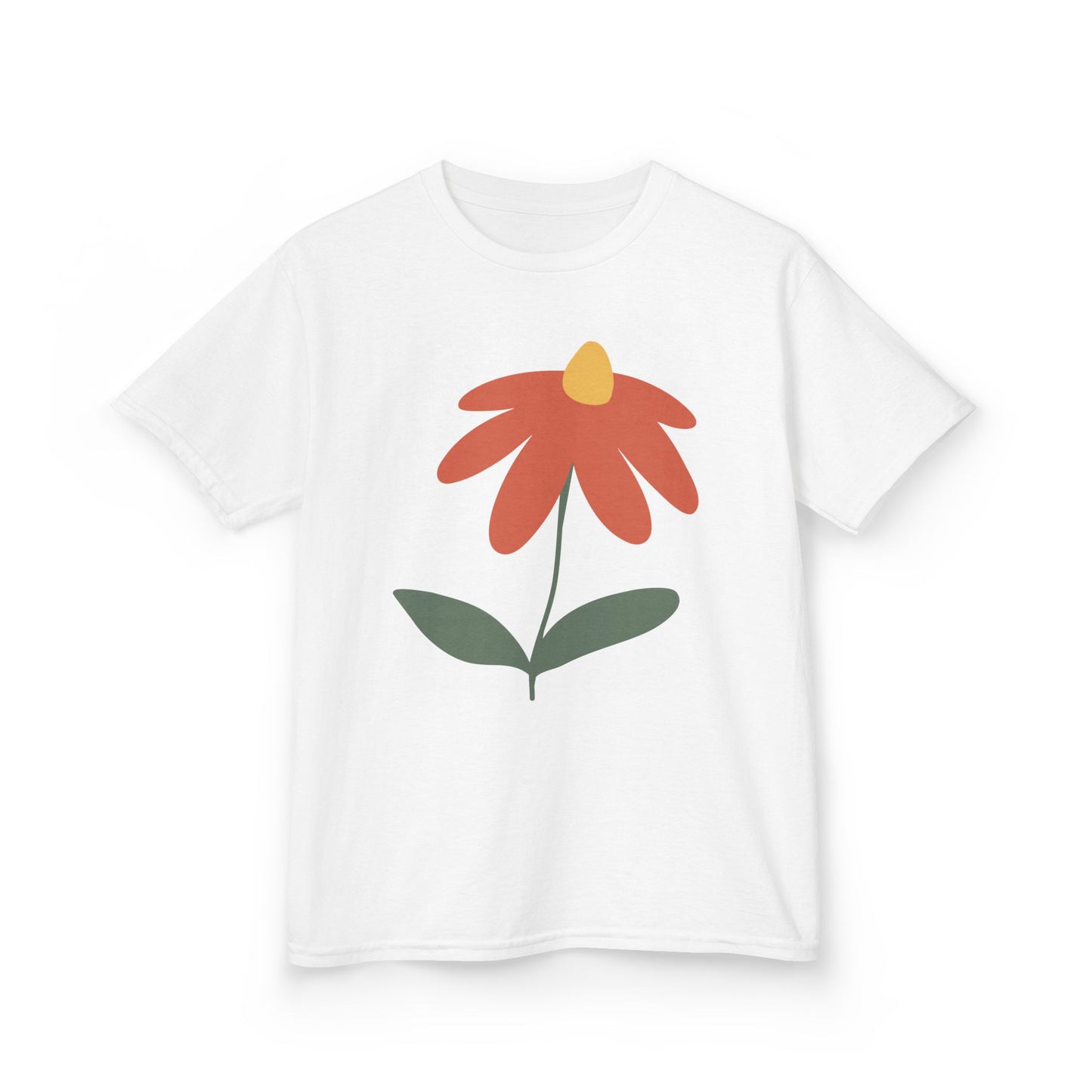 Kids Flower Power Tee - Playful Cotton T-Shirt for Summer Fun, Gift for Birthdays, Garden Parties, and Everyday Wear, Cute Kids Clothing