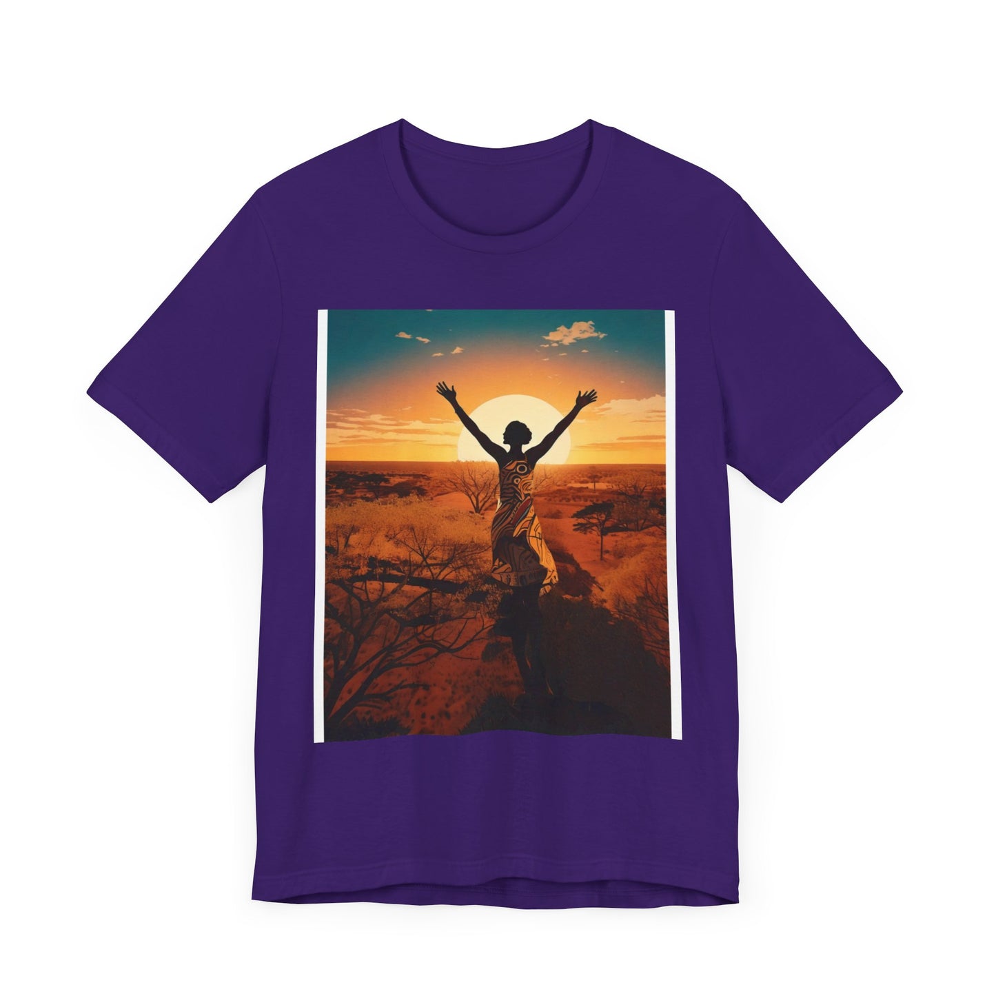 Sunset Freedom Unisex Tee - Inspirational Tee, Gift for Nature Lovers, Relaxed Fit T-Shirt, Motivational Apparel, Travel Inspired