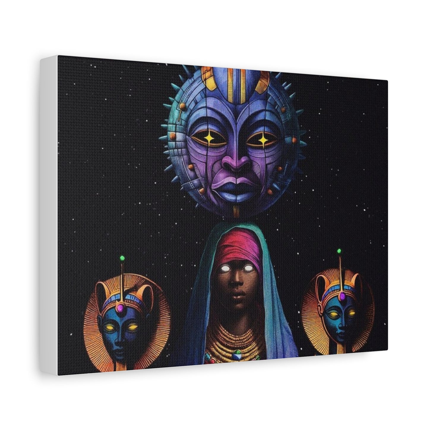 Ethnic Art Canvas Print – Divine Connection for Home Decor