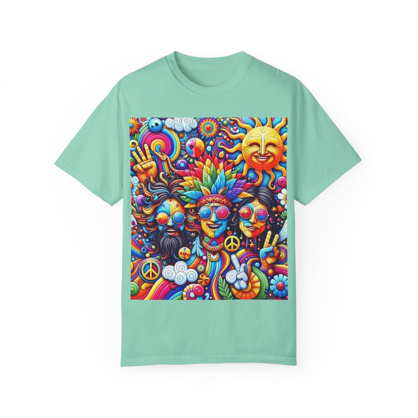 Vibrant Psychedelic Peace T-Shirt - Groovy Unisex Graphic Tee