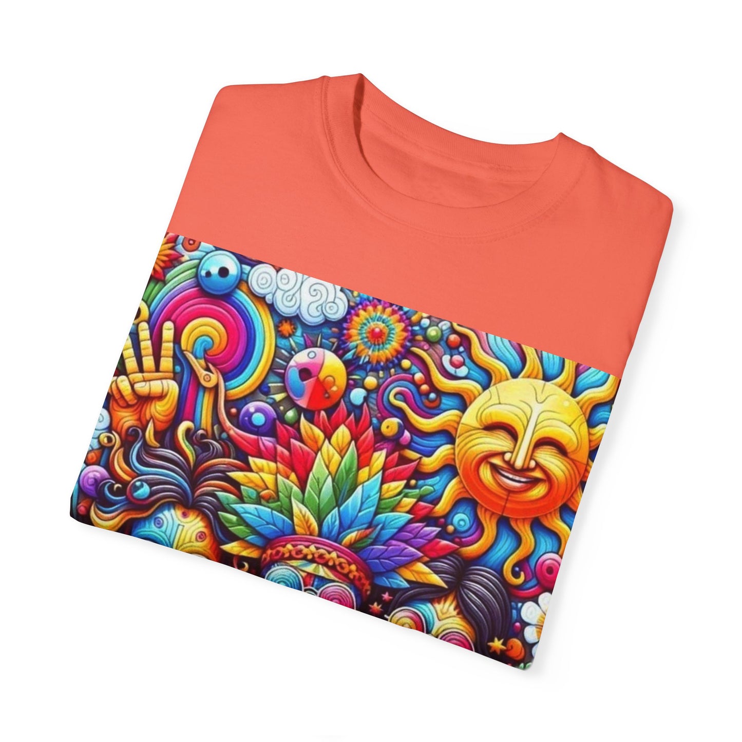 Vibrant Psychedelic Peace T-Shirt - Groovy Unisex Graphic Tee