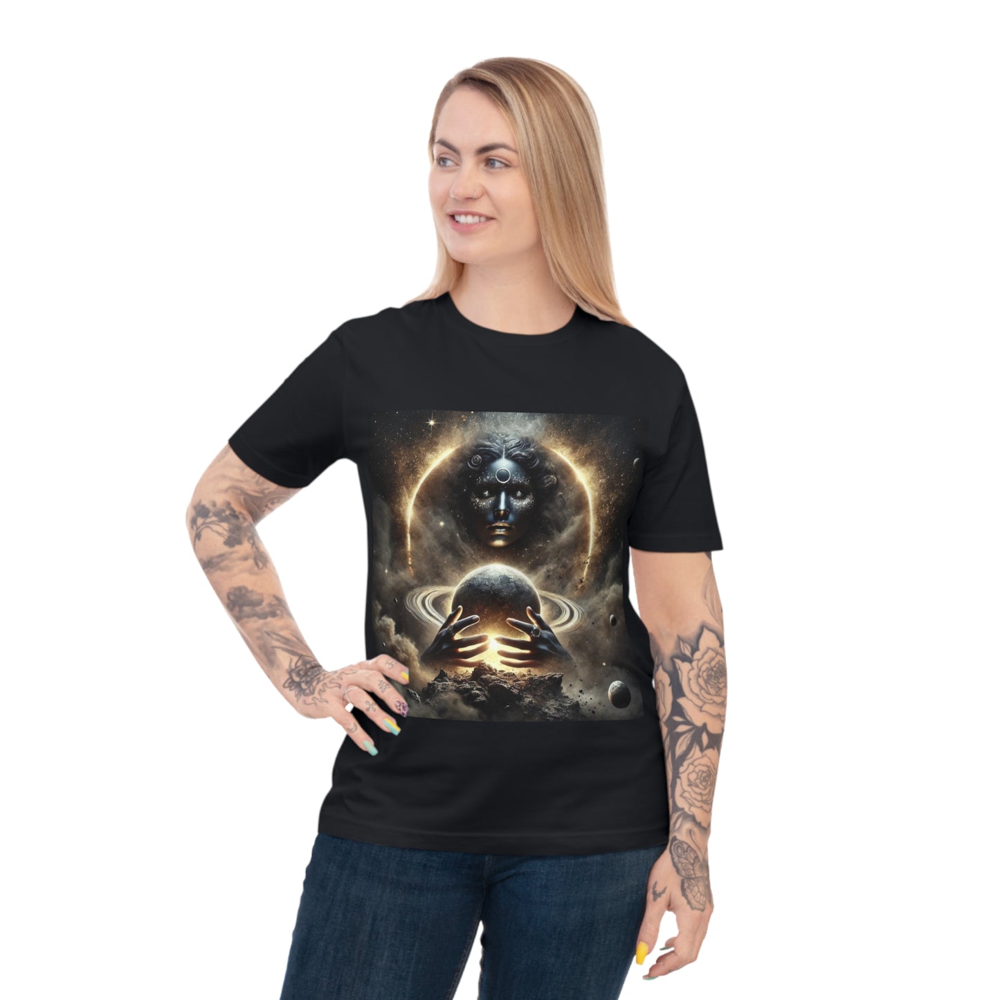 Cosmic Universe Unisex Classic Jersey T-Shirt, Space Art Tee, Astrology Shirt, Gift for Space Lovers, Celestial Graphic Tee