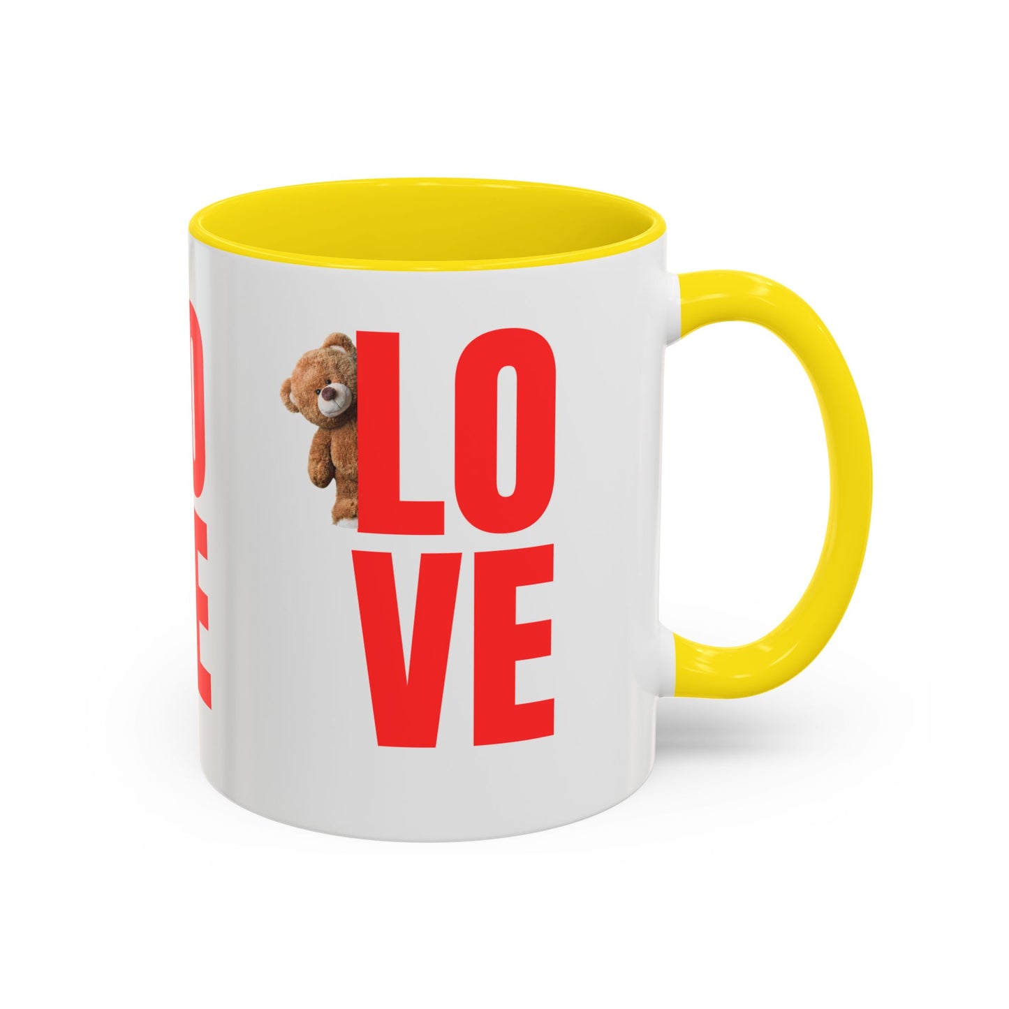 Personalized Love Teddy Bear Coffee Mug - Perfect Gift for Valentine's Day & Special Occasions