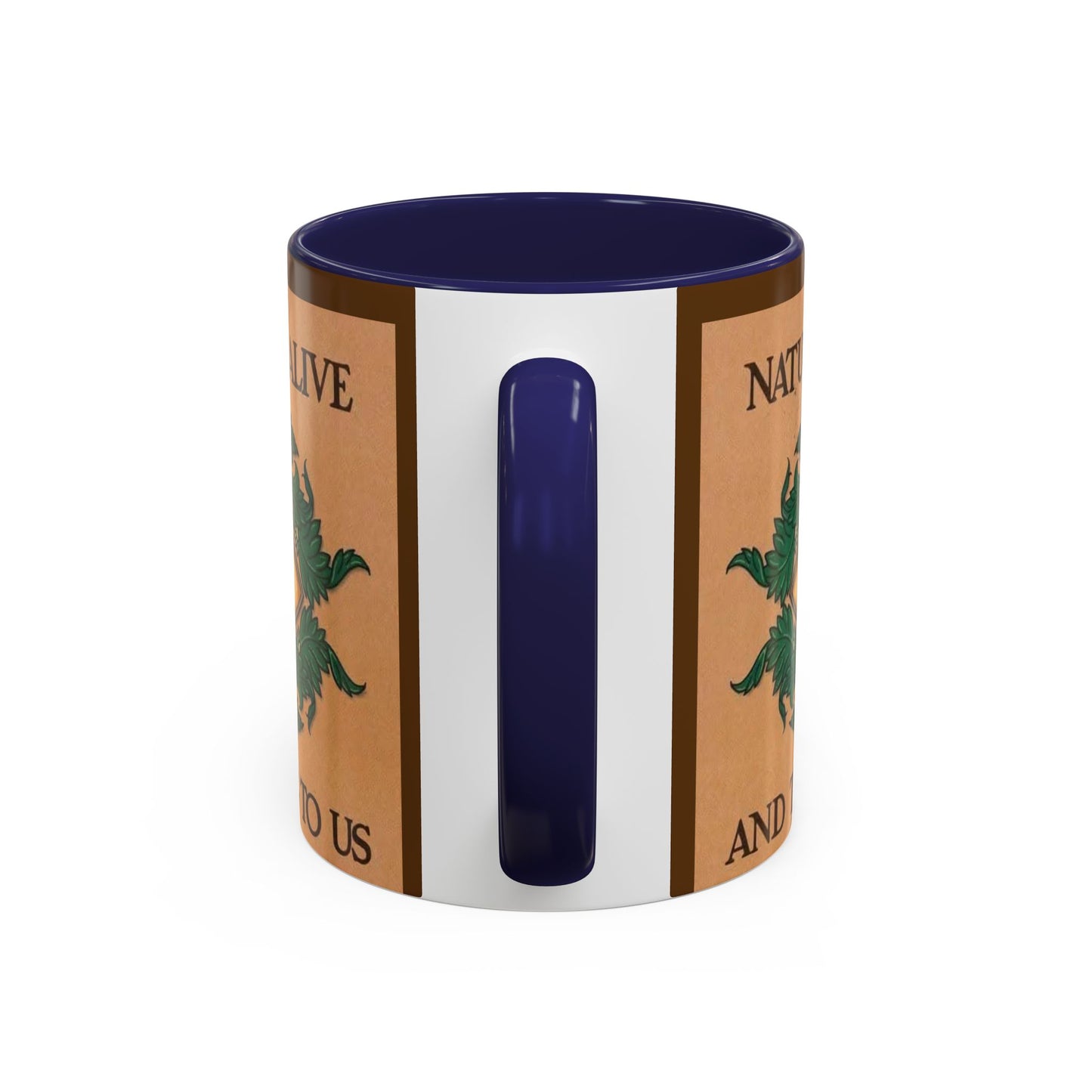 Nature-Inspired Accent Coffee Mug, Eco-Friendly Gift, Eye-Catching Design, Perfect for Nature Lovers, Meditation, Self-Care