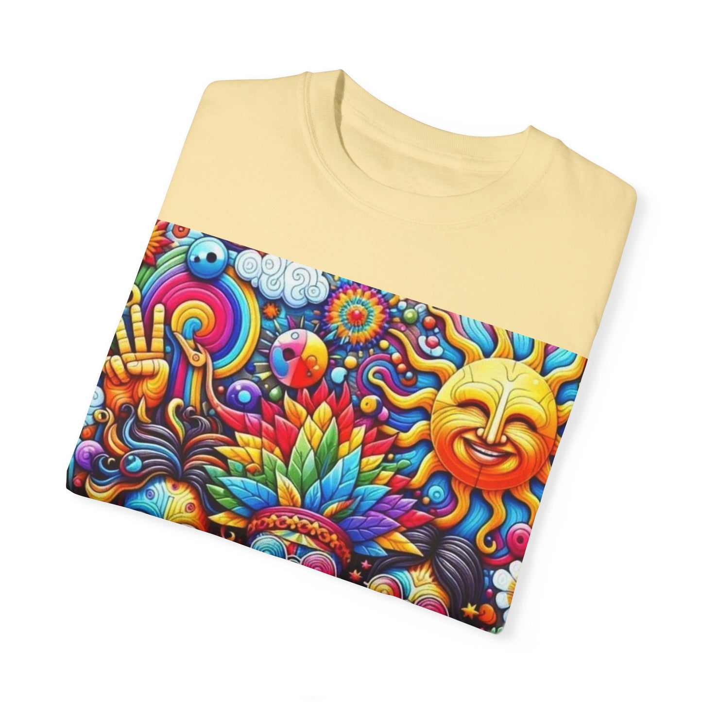 Vibrant Psychedelic Peace T-Shirt - Groovy Unisex Graphic Tee