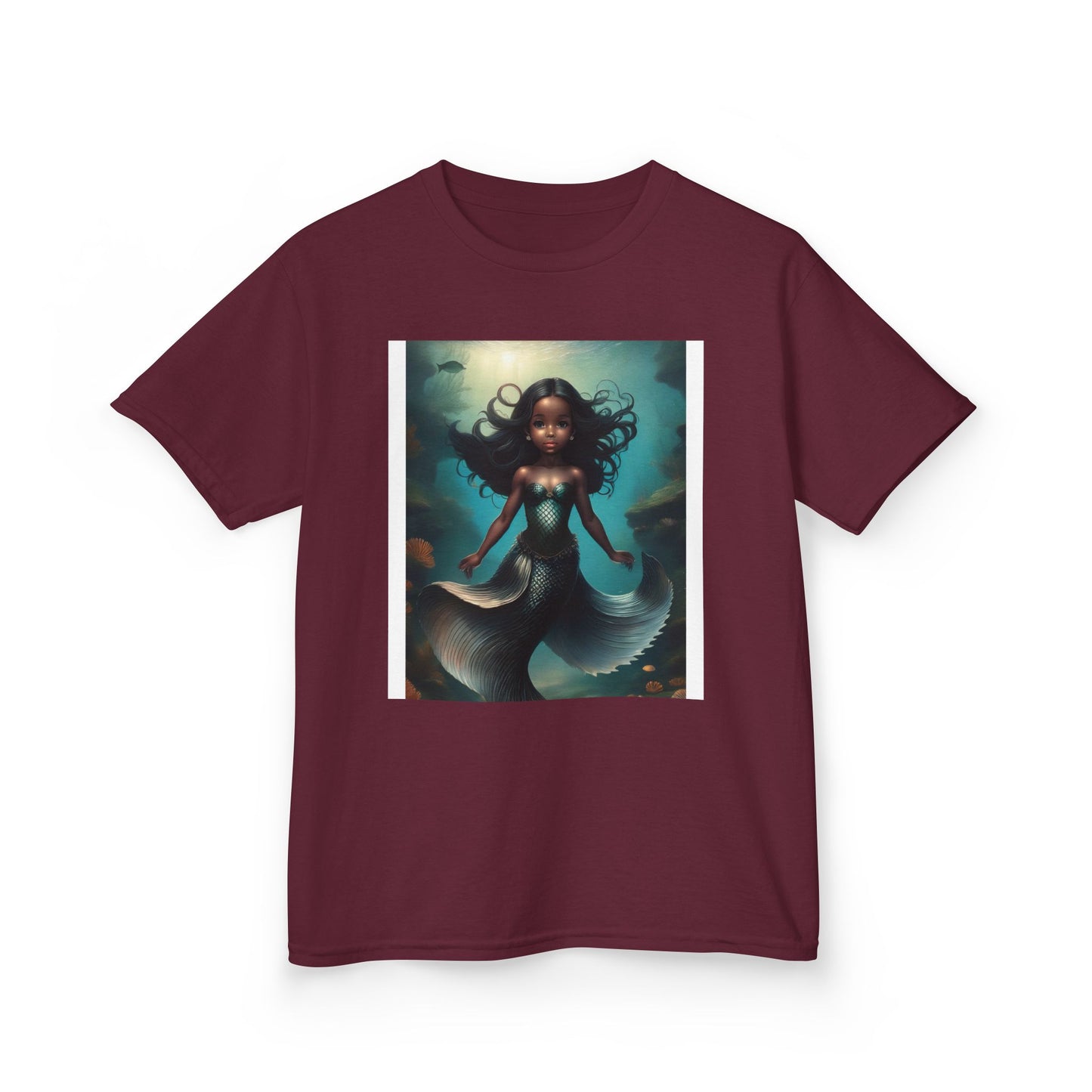 Mermaid Kids Tee - Playful Underwater Adventure, Perfect for Summer Fun, Beach Days, Birthday Gifts, Girls Clothing, Kids Fashion