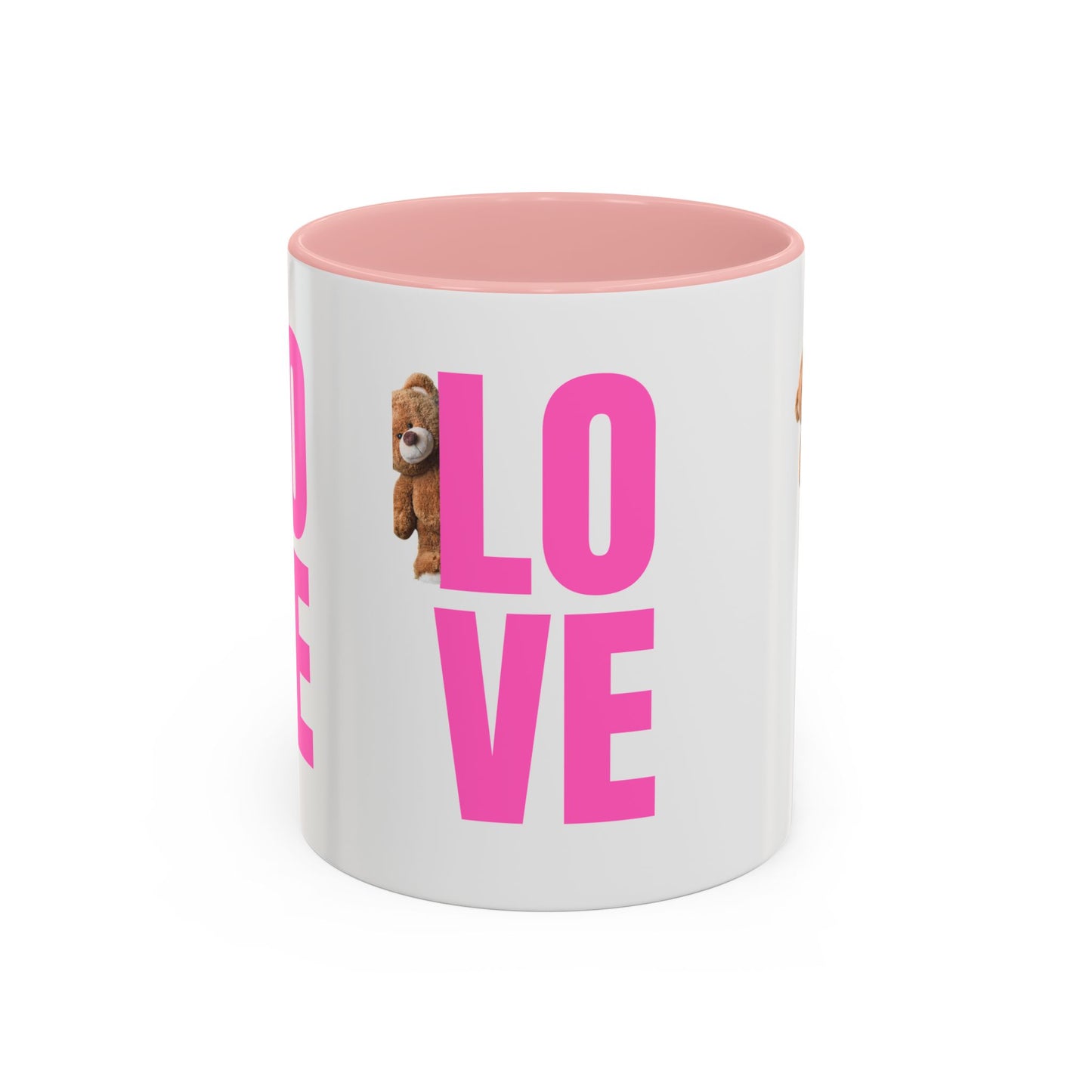 Cute Teddy Bear Love Mug - 11oz & 15oz Accent Coffee Cup