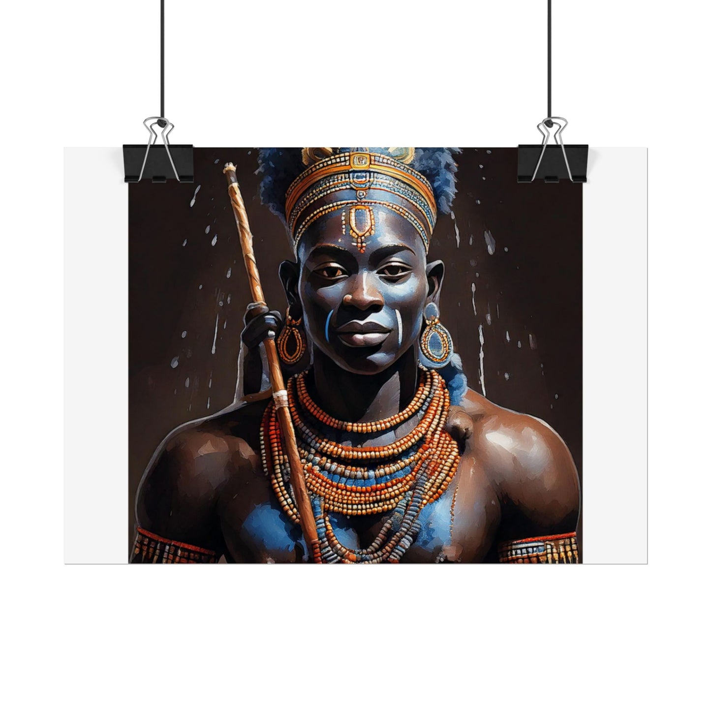 Rolled Posters, African Warriors Print, Wall Art Decor, Tribal Art Poster, Historical Art Print, Cultural Artwork