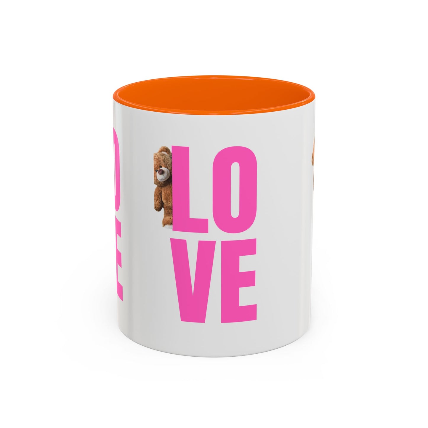 Cute Teddy Bear Love Mug - 11oz & 15oz Accent Coffee Cup