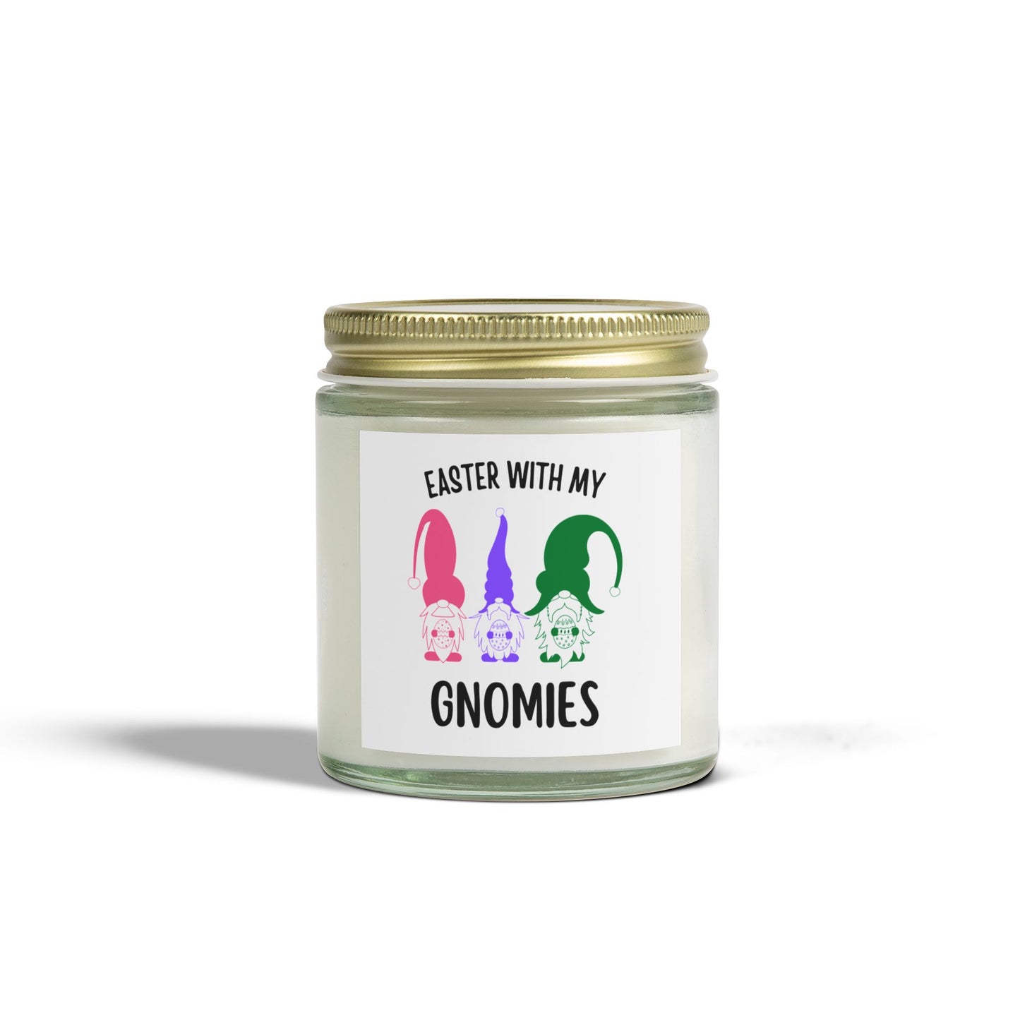 Easter Gnomies Scented Candles - Coconut Apricot Wax (4oz, 9oz)