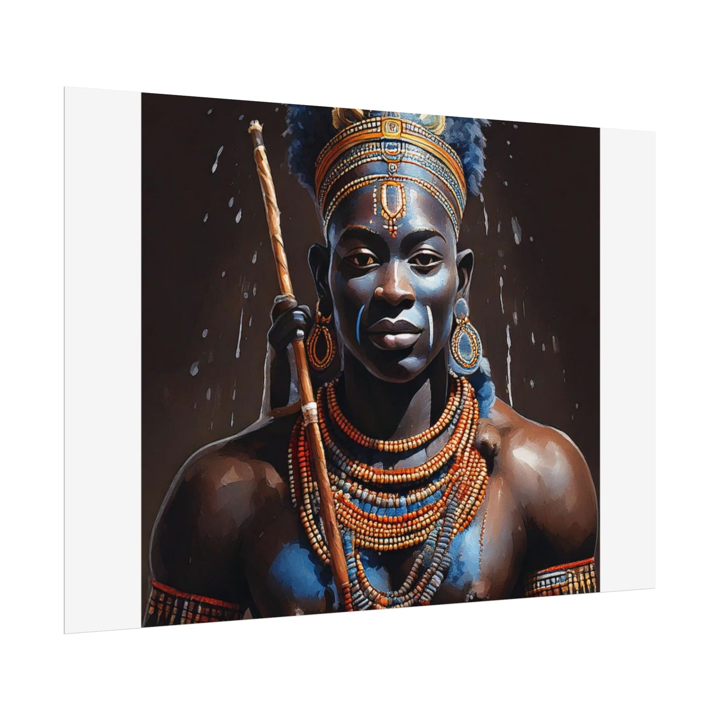 Rolled Posters, African Warriors Print, Wall Art Decor, Tribal Art Poster, Historical Art Print, Cultural Artwork