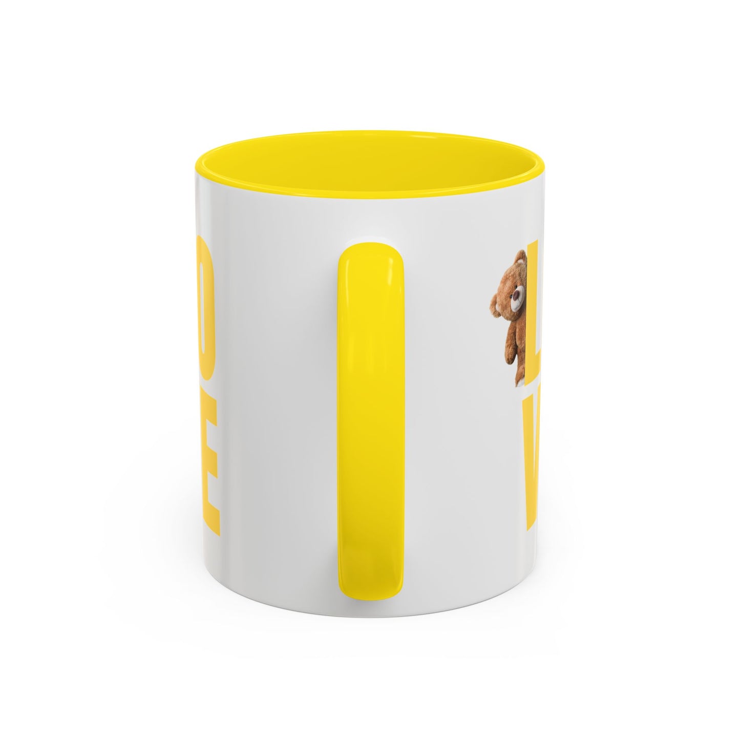 Love Bear Accent Coffee Mug - Perfect for Gifting on Holidays and Celebrations