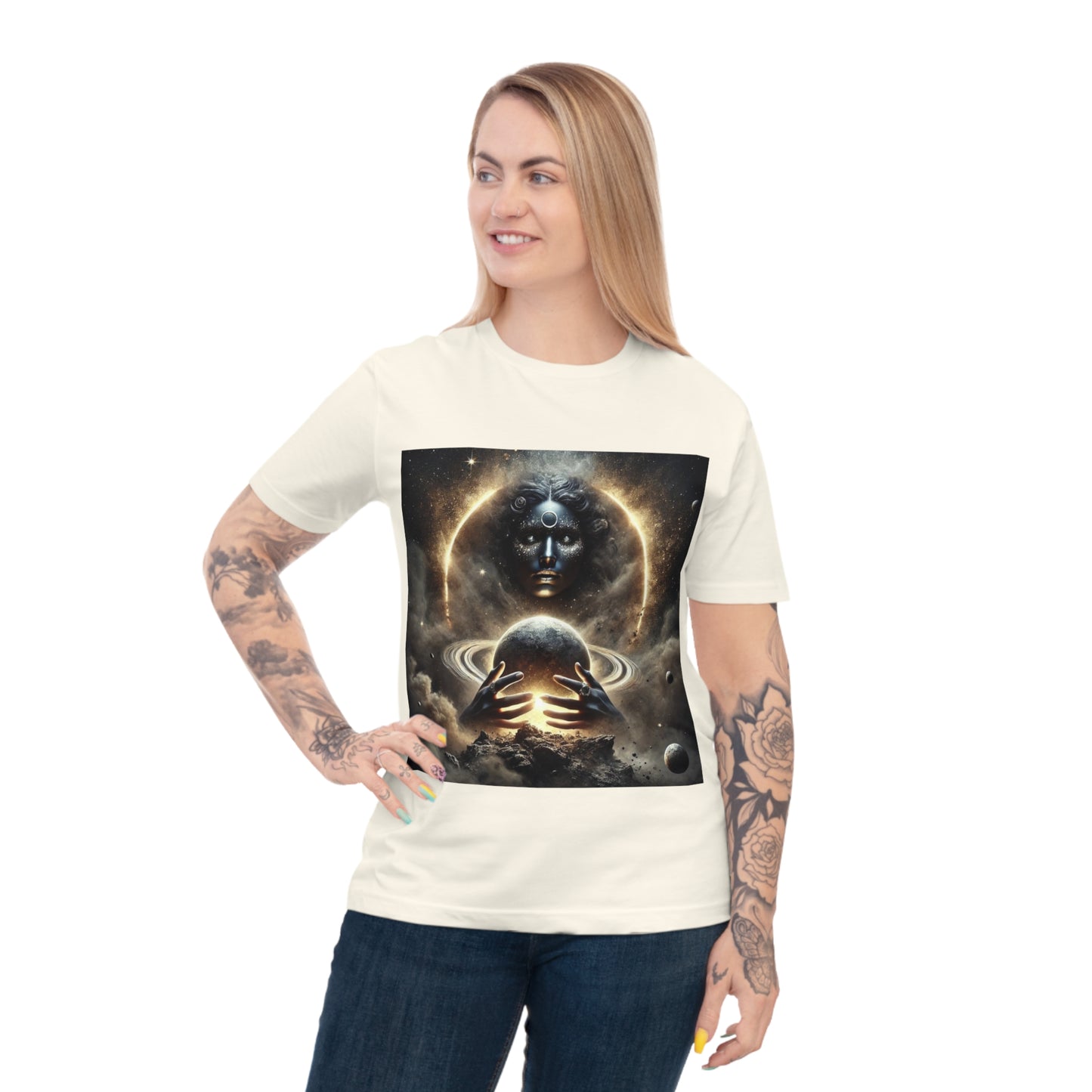 Cosmic Universe Unisex Classic Jersey T-Shirt, Space Art Tee, Astrology Shirt, Gift for Space Lovers, Celestial Graphic Tee