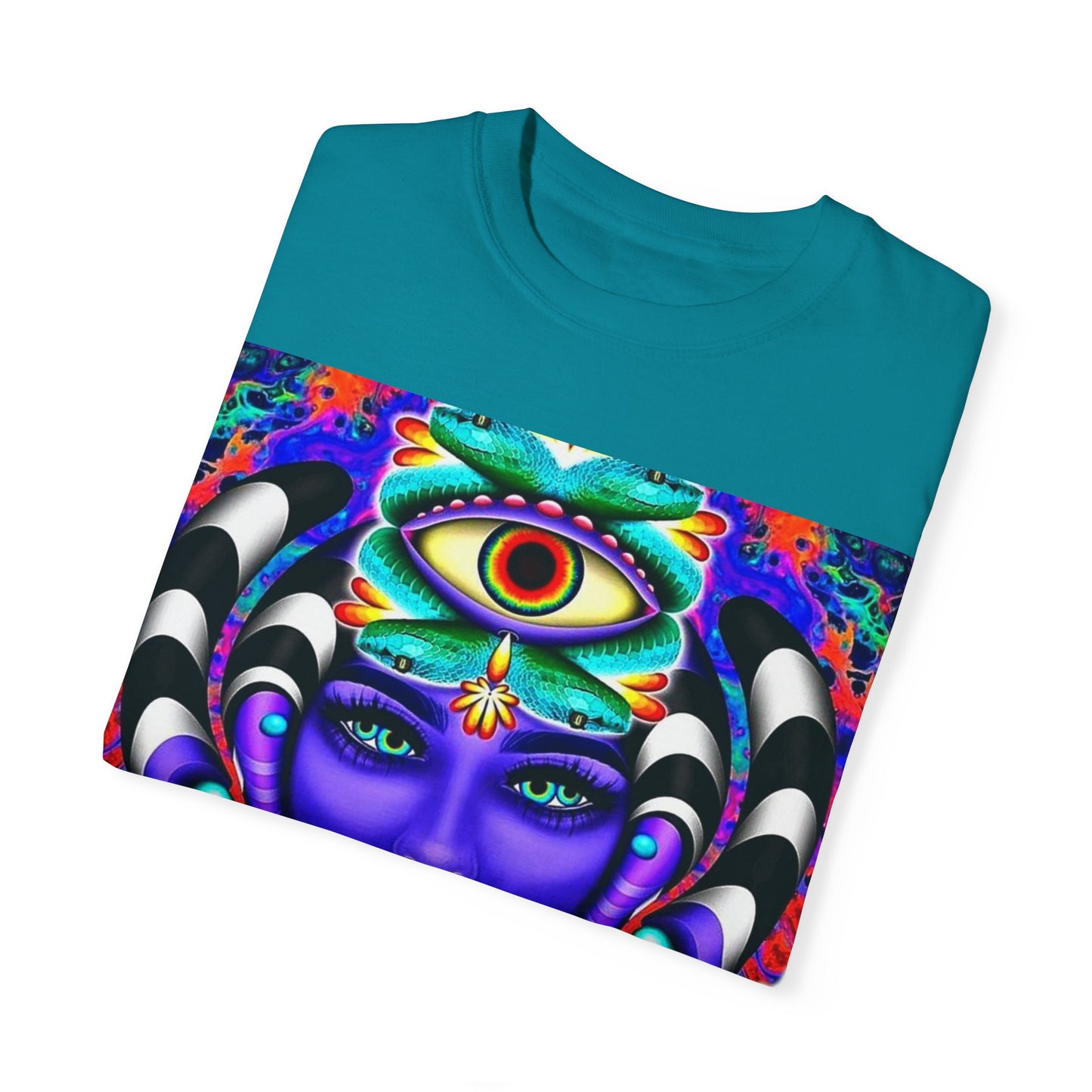 Psychedelic Goddess Unisex T-Shirt - Colorful Spiritual Art Tee