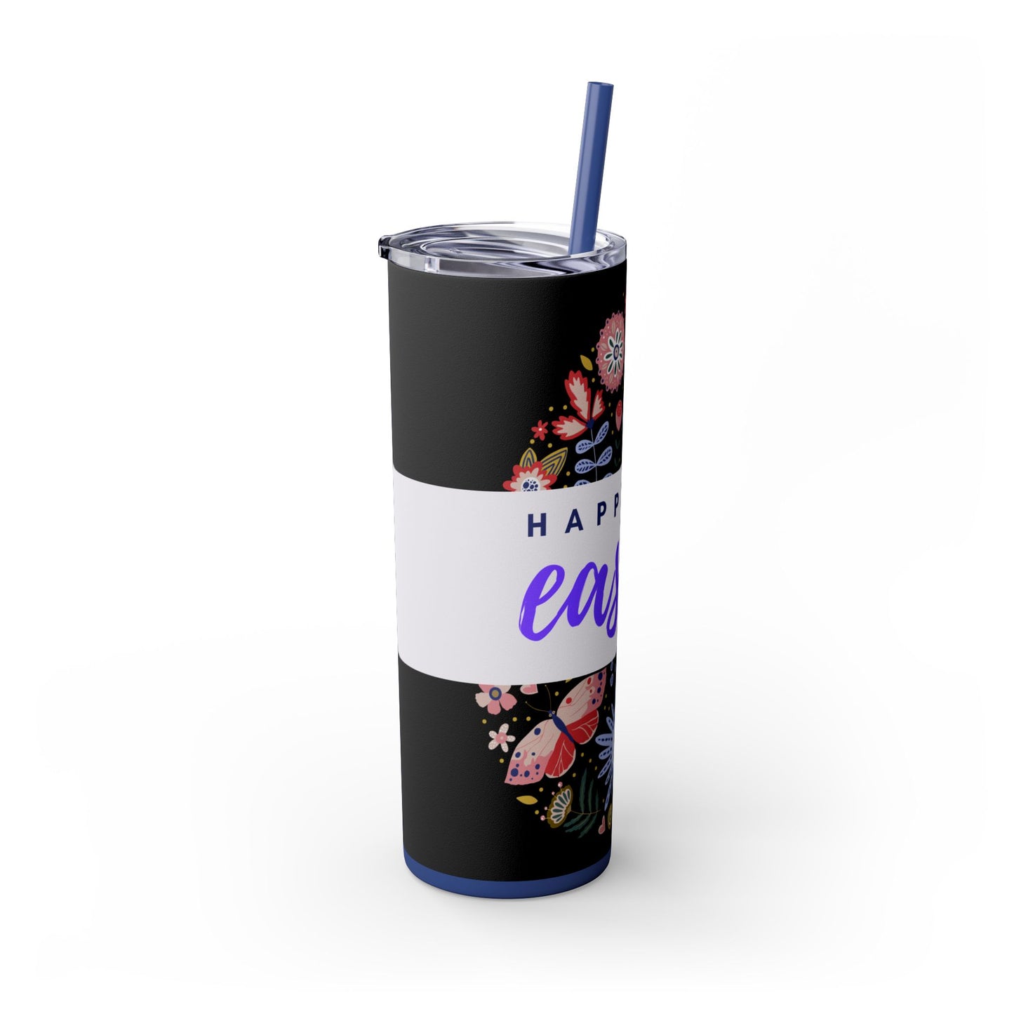 Skinny Tumbler with Straw, 20oz easter