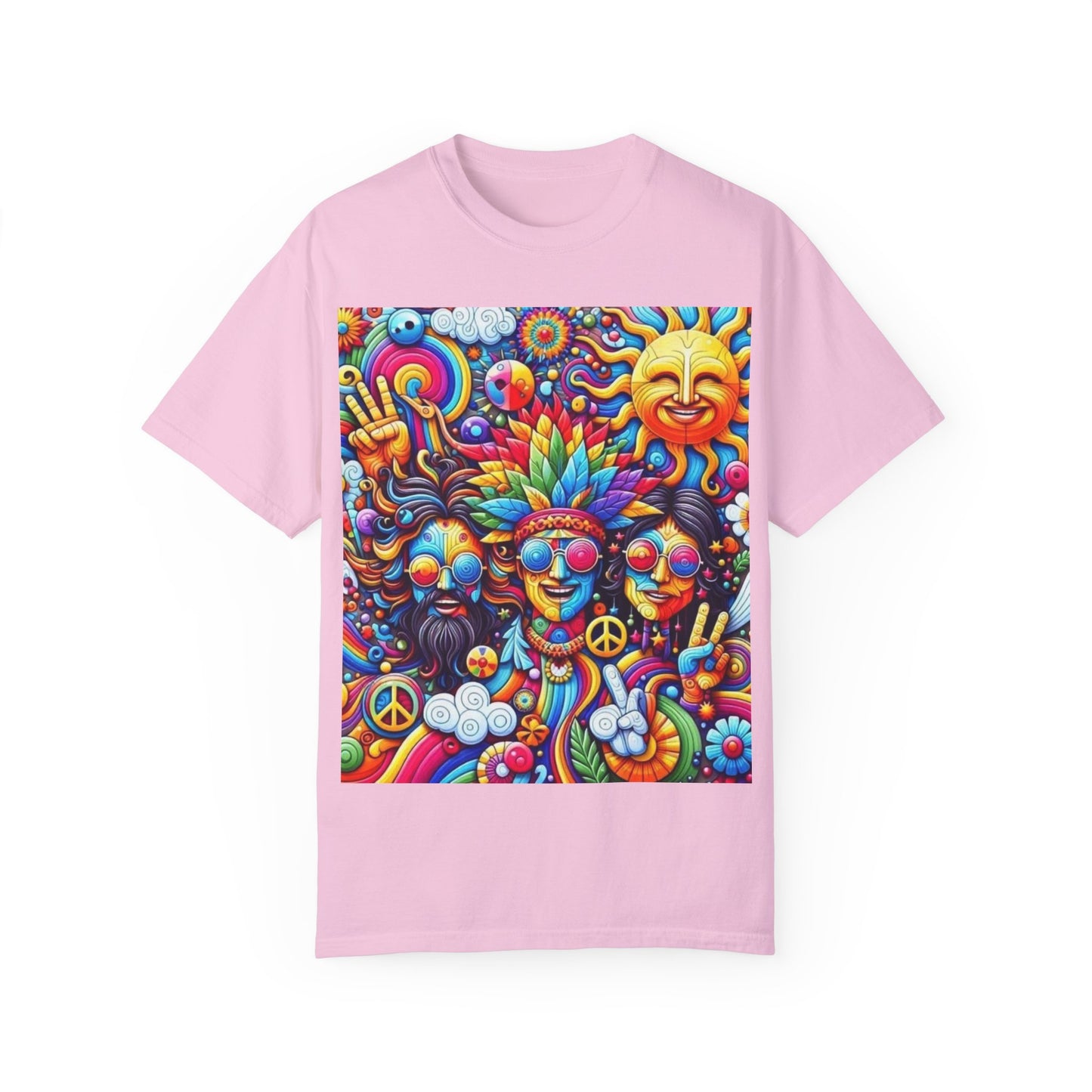 Vibrant Psychedelic Peace T-Shirt - Groovy Unisex Graphic Tee