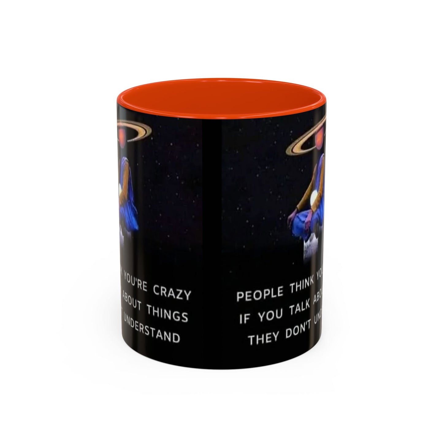 Cosmic Quote Mug | Unique Inspirational Coffee Cup, Gift for Science Lovers, Office Humor, Fun Ceramic Drinkware, Geeky Present