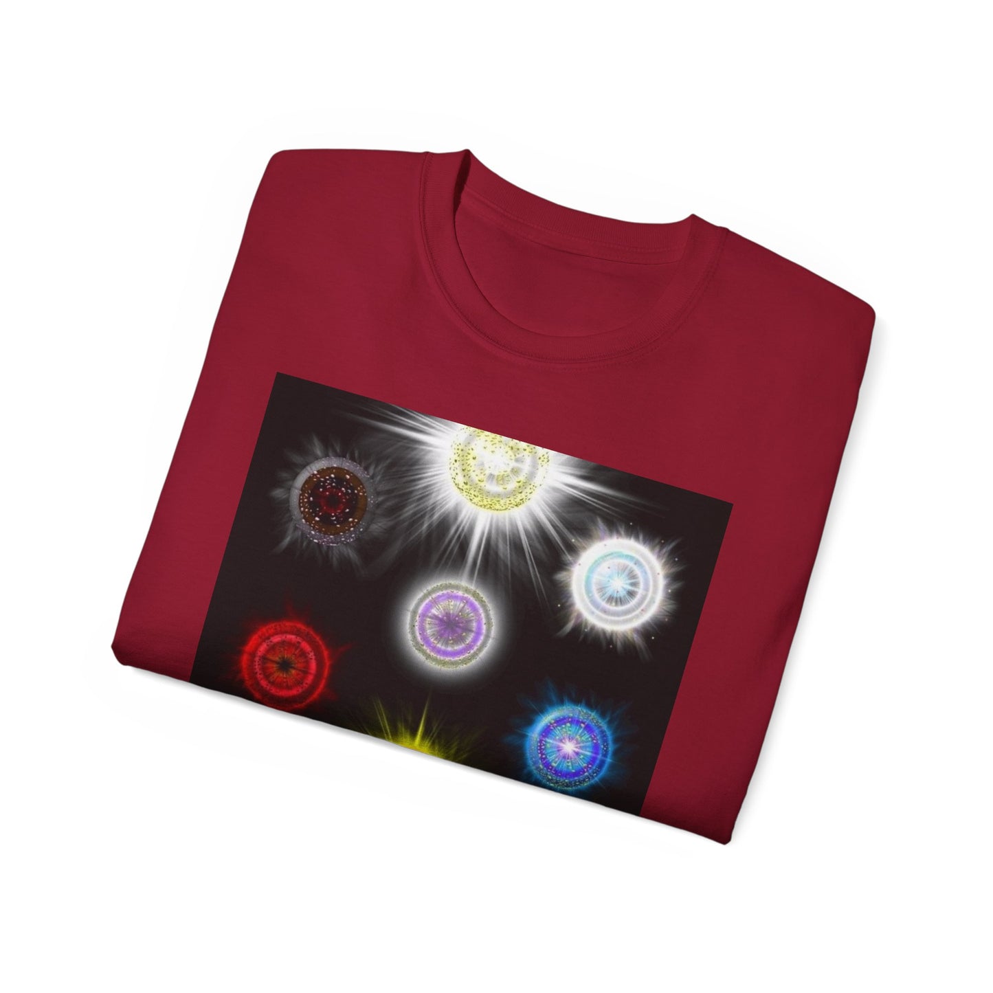 Chakra Energy Graphic Tee | Spiritual Apparel, Yoga Gift, Meditation Shirt, Colorful Unisex Wear, Gifts for Her & Him