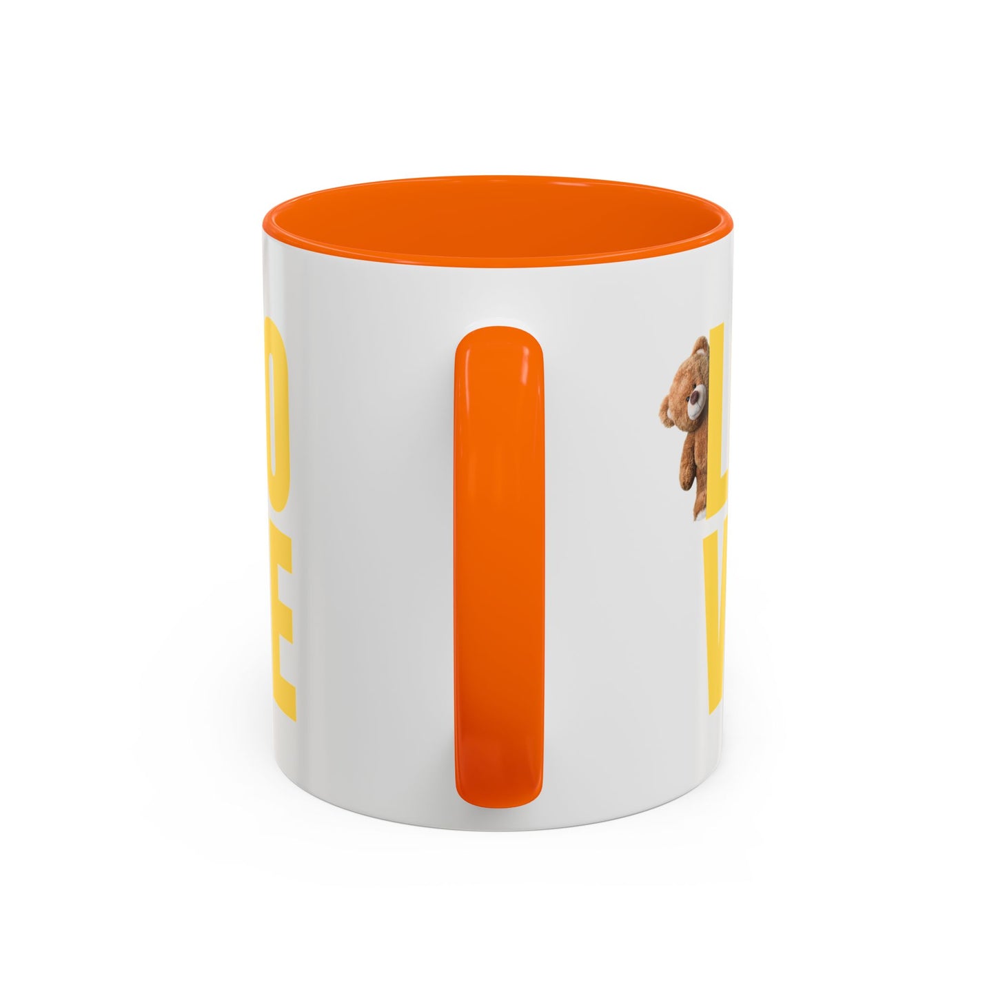 Love Bear Accent Coffee Mug - Perfect for Gifting on Holidays and Celebrations