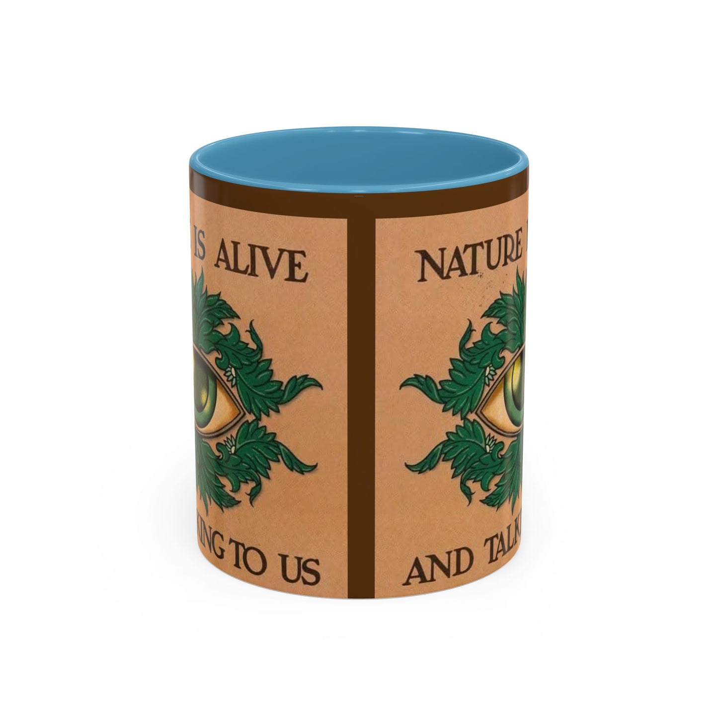 Nature-Inspired Accent Coffee Mug, Eco-Friendly Gift, Eye-Catching Design, Perfect for Nature Lovers, Meditation, Self-Care