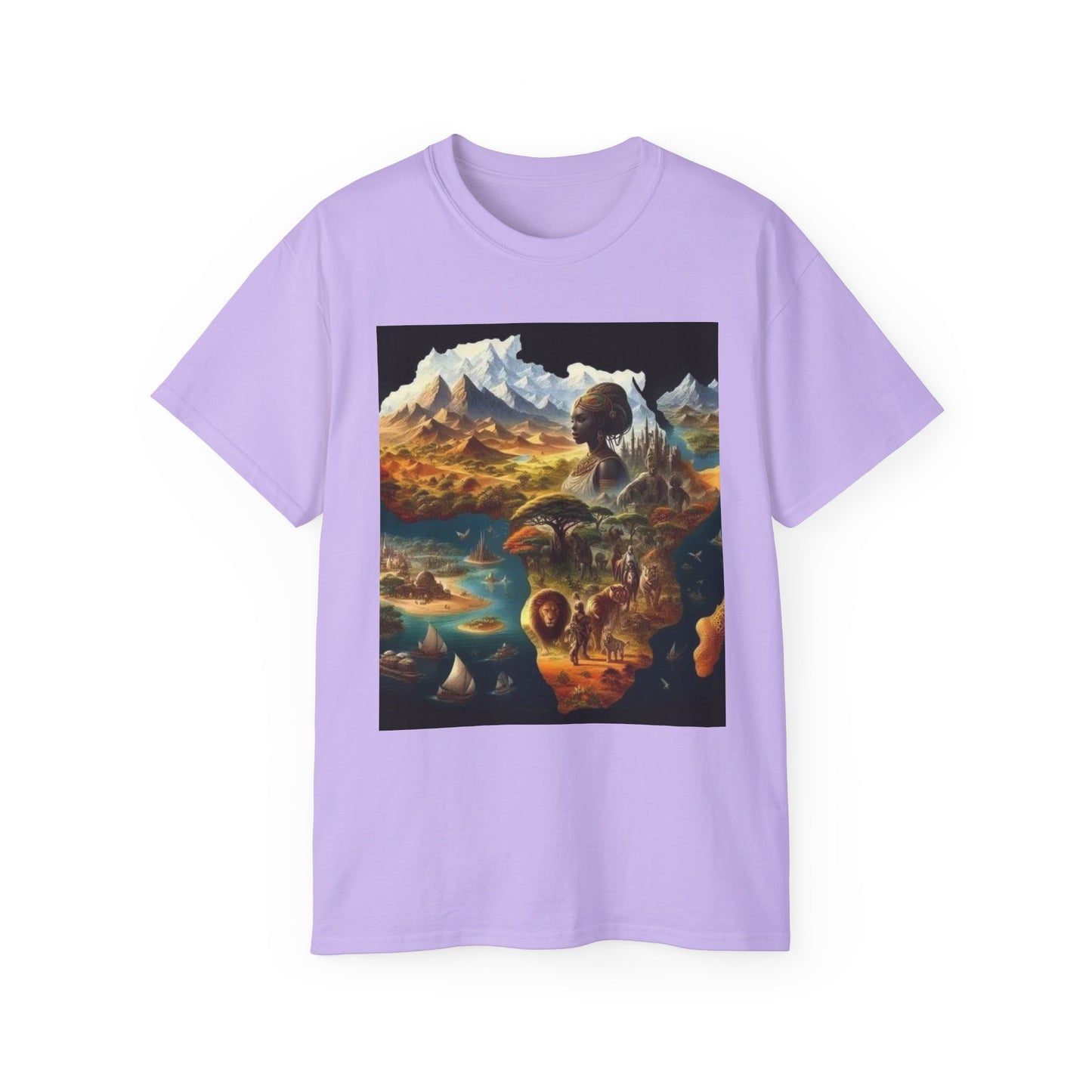 Dreamy Landscape Tee, Artistic Cotton T-Shirt, Nature Lovers Gift, Adventure Apparel, Gift for Travelers, Unique Graphic Tee