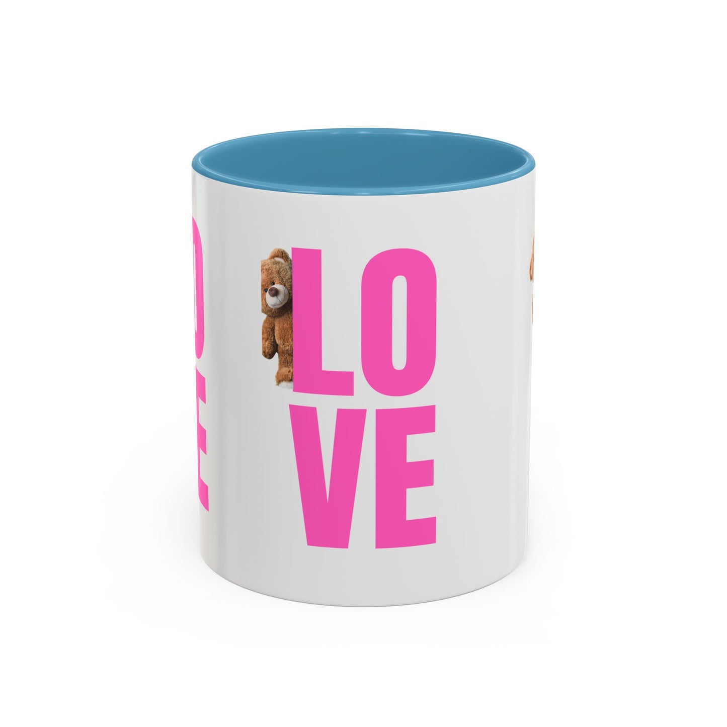 Cute Teddy Bear Love Mug - 11oz & 15oz Accent Coffee Cup