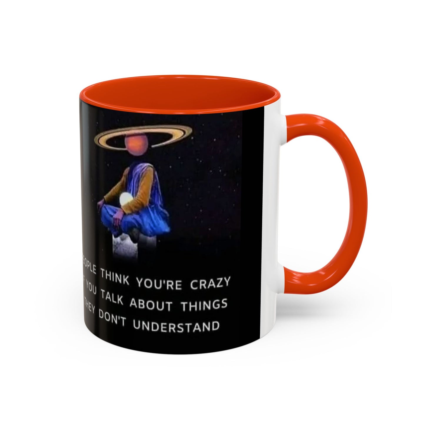 Cosmic Quote Mug | Unique Inspirational Coffee Cup, Gift for Science Lovers, Office Humor, Fun Ceramic Drinkware, Geeky Present