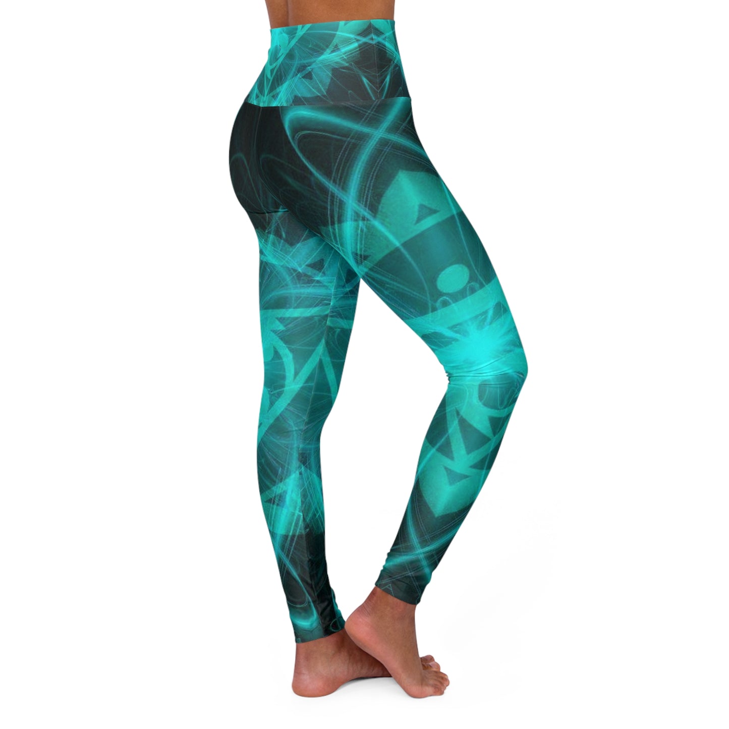 High Waisted Yoga Leggings (AOP)