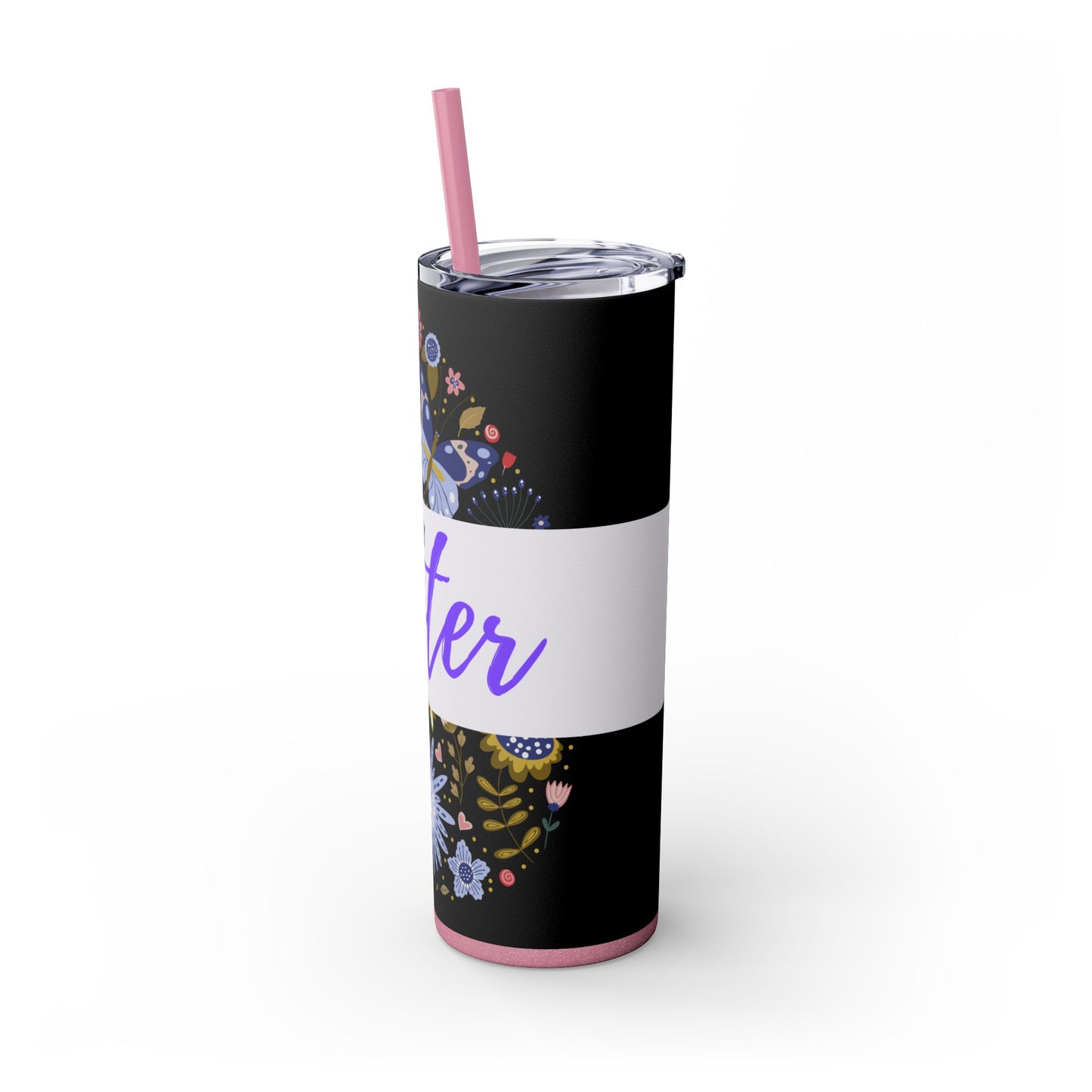 Skinny Tumbler with Straw, 20oz easter