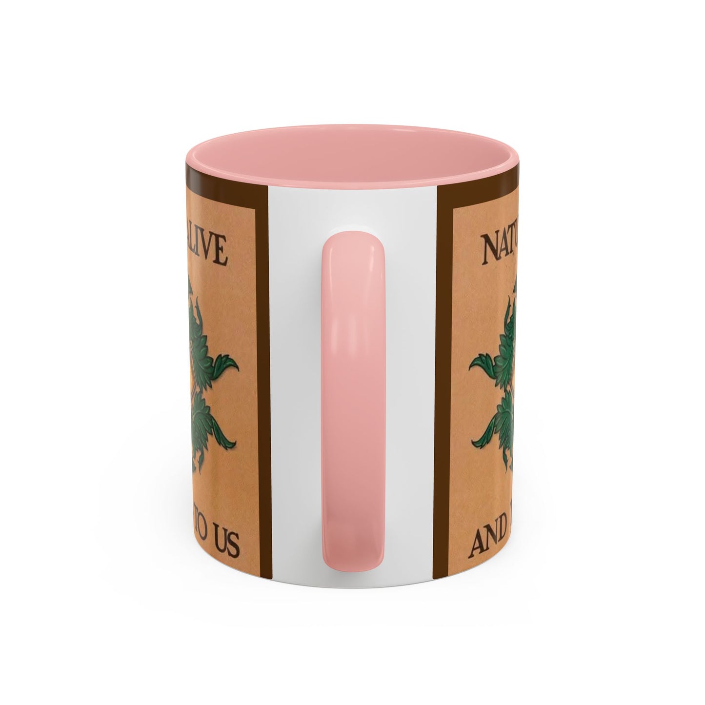 Nature-Inspired Accent Coffee Mug, Eco-Friendly Gift, Eye-Catching Design, Perfect for Nature Lovers, Meditation, Self-Care