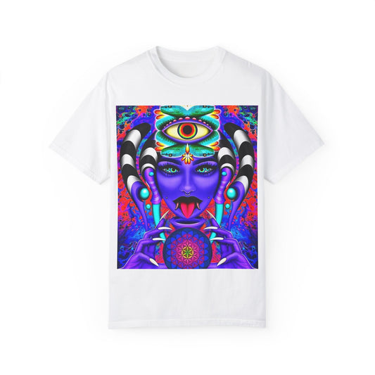 Psychedelic Goddess Unisex T-Shirt - Colorful Spiritual Art Tee