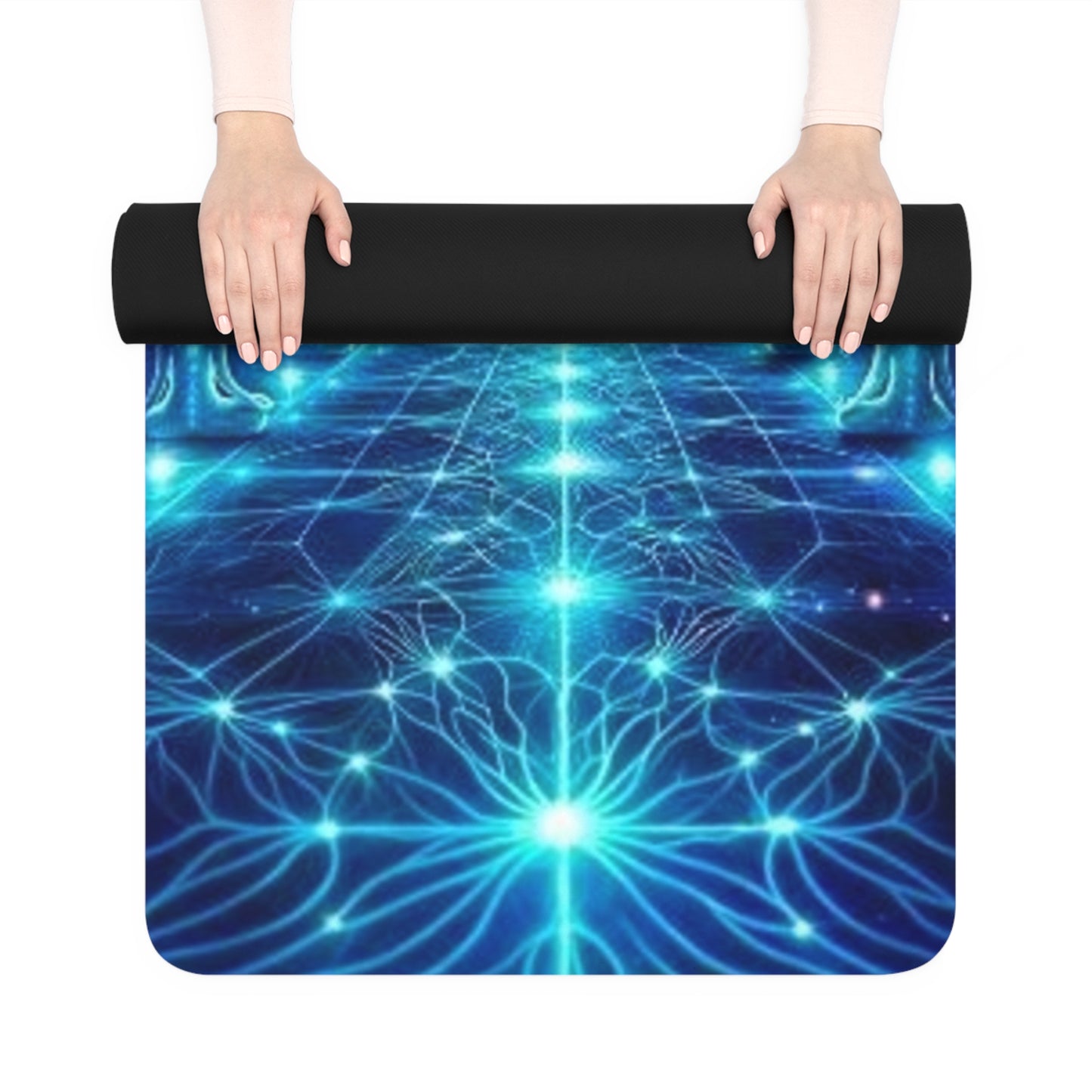 Mystical Rubber Yoga Mat with Third Eye Design | Ideal for Meditation & Yoga Practice