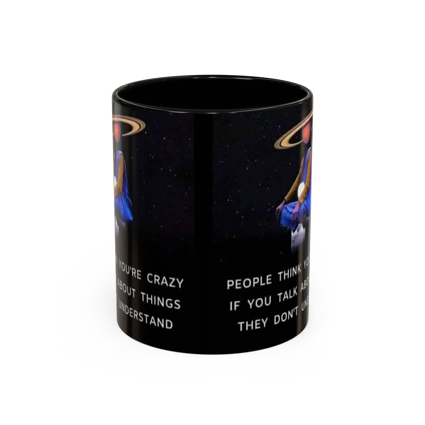 Cosmic Quote Mug | Unique Inspirational Coffee Cup, Gift for Science Lovers, Office Humor, Fun Ceramic Drinkware, Geeky Present