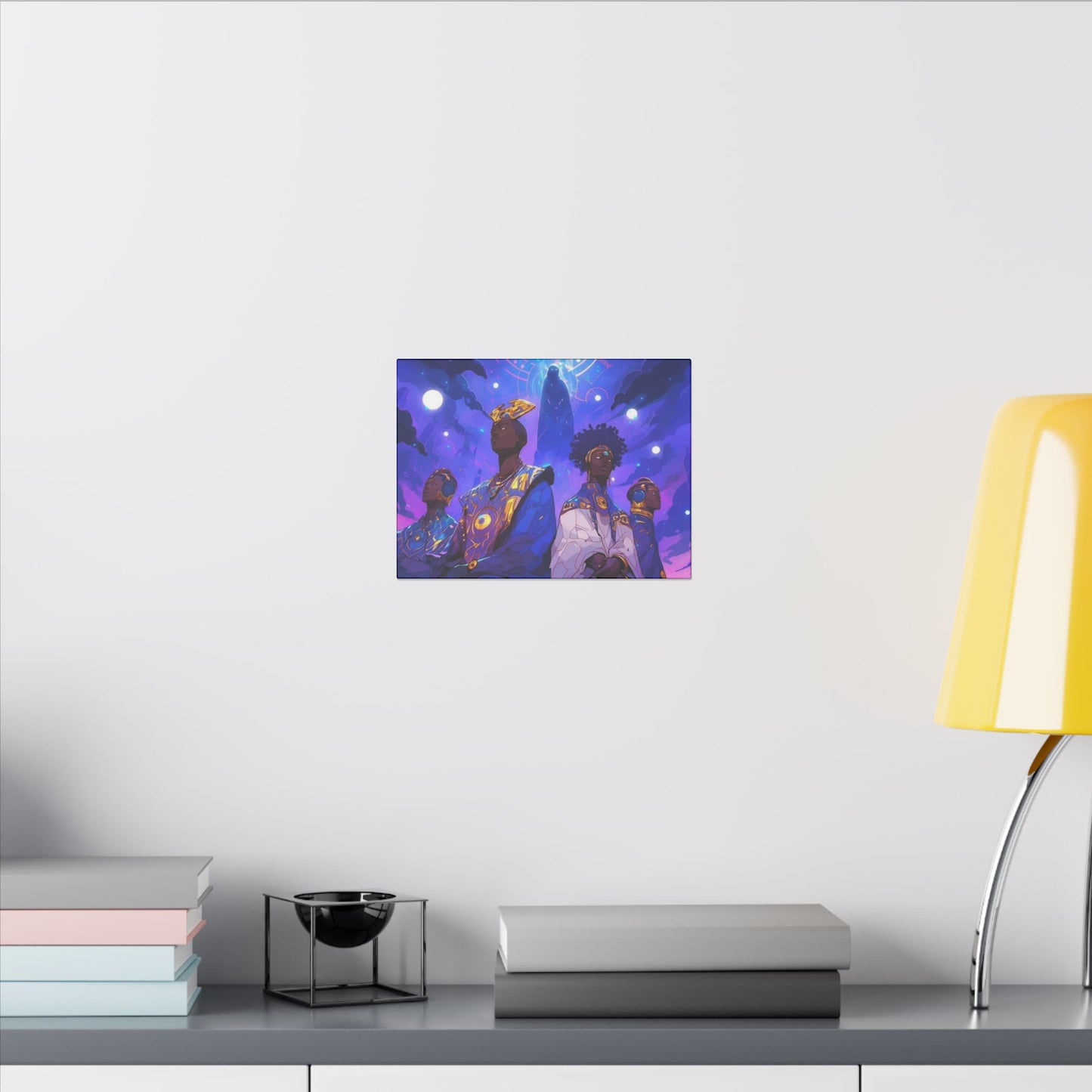 Cosmic Hero Stretched Canvas Art - Vibrant Wall Decor for Modern Spaces