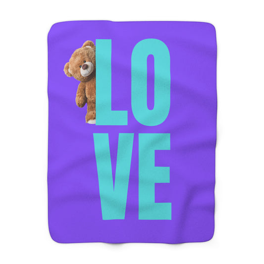 Cozy Love Sherpa Fleece Blanket - Perfect for Snuggling and Gifts