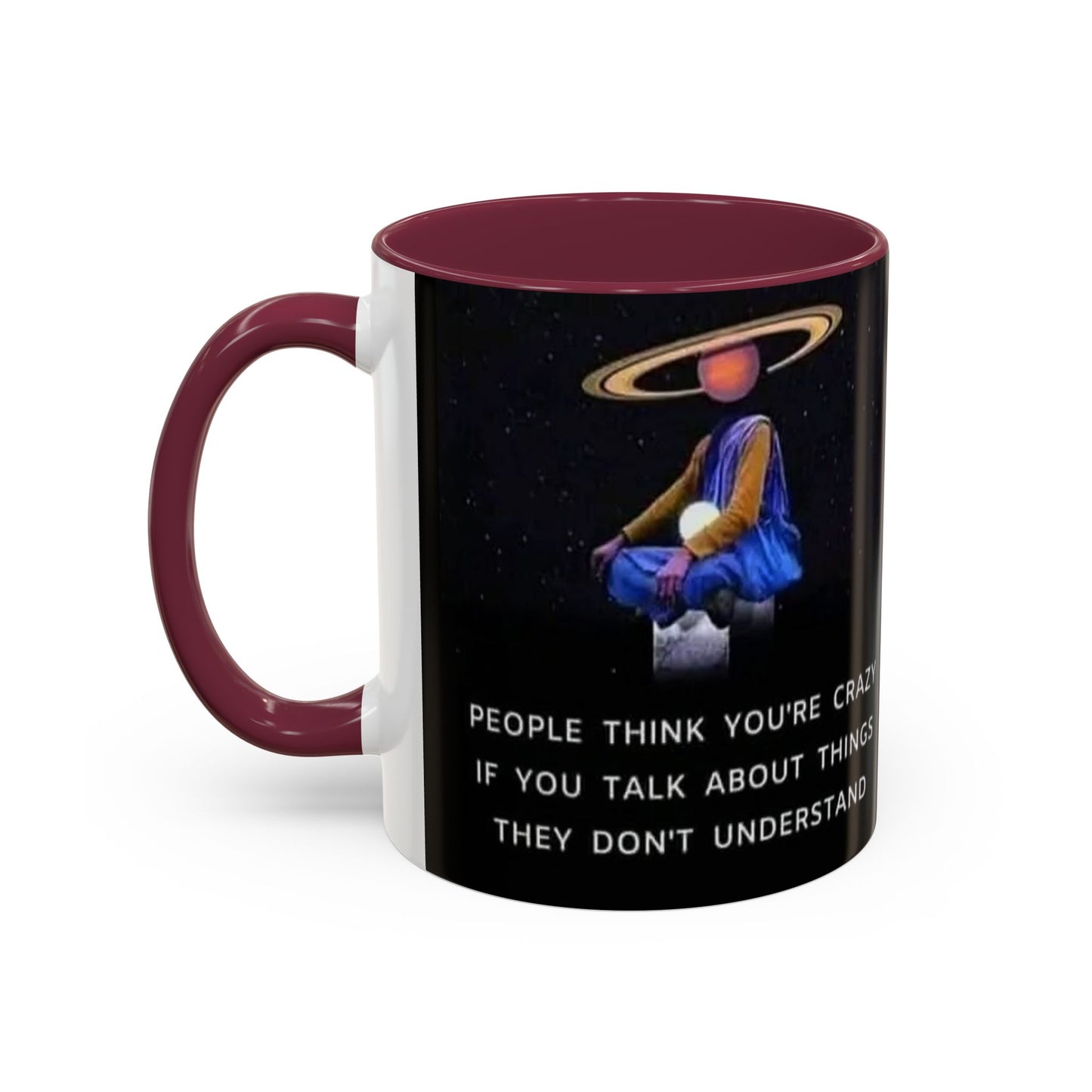 Cosmic Quote Mug | Unique Inspirational Coffee Cup, Gift for Science Lovers, Office Humor, Fun Ceramic Drinkware, Geeky Present