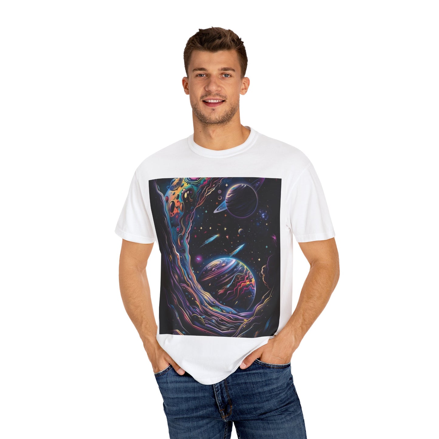 Alien Abduction Unisex T-Shirt, Funky Graphic Tee, Space Theme Shirt, Unique Gift for Sci-Fi Lovers, Perfect for Parties, UFO Enthusiasts