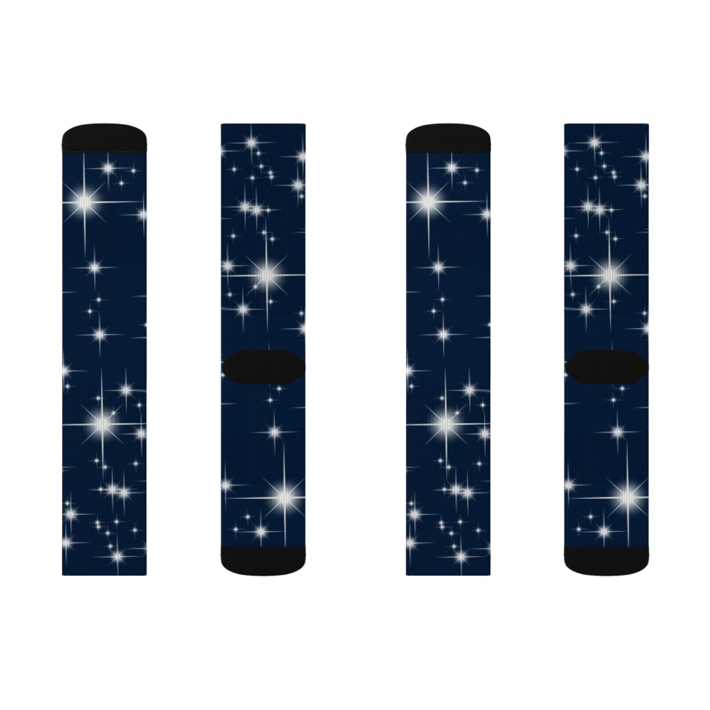 Sparkling Night Sky Socks - Cozy Sublimation Socks for Star Lovers, Fun Gifts for All Occasions, Festival Wear, Unisex Apparel, Unique