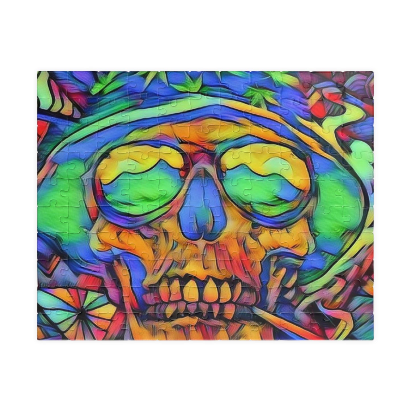 Vibrant Skull Art Puzzle - 110 to 1014 Pieces | Fun for Adults & Teens