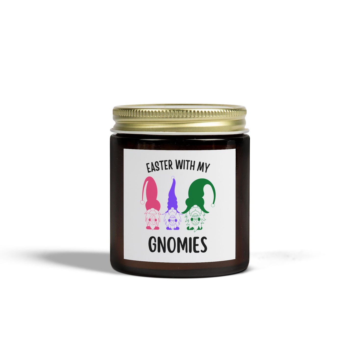 Easter Gnomies Scented Candles - Coconut Apricot Wax (4oz, 9oz)