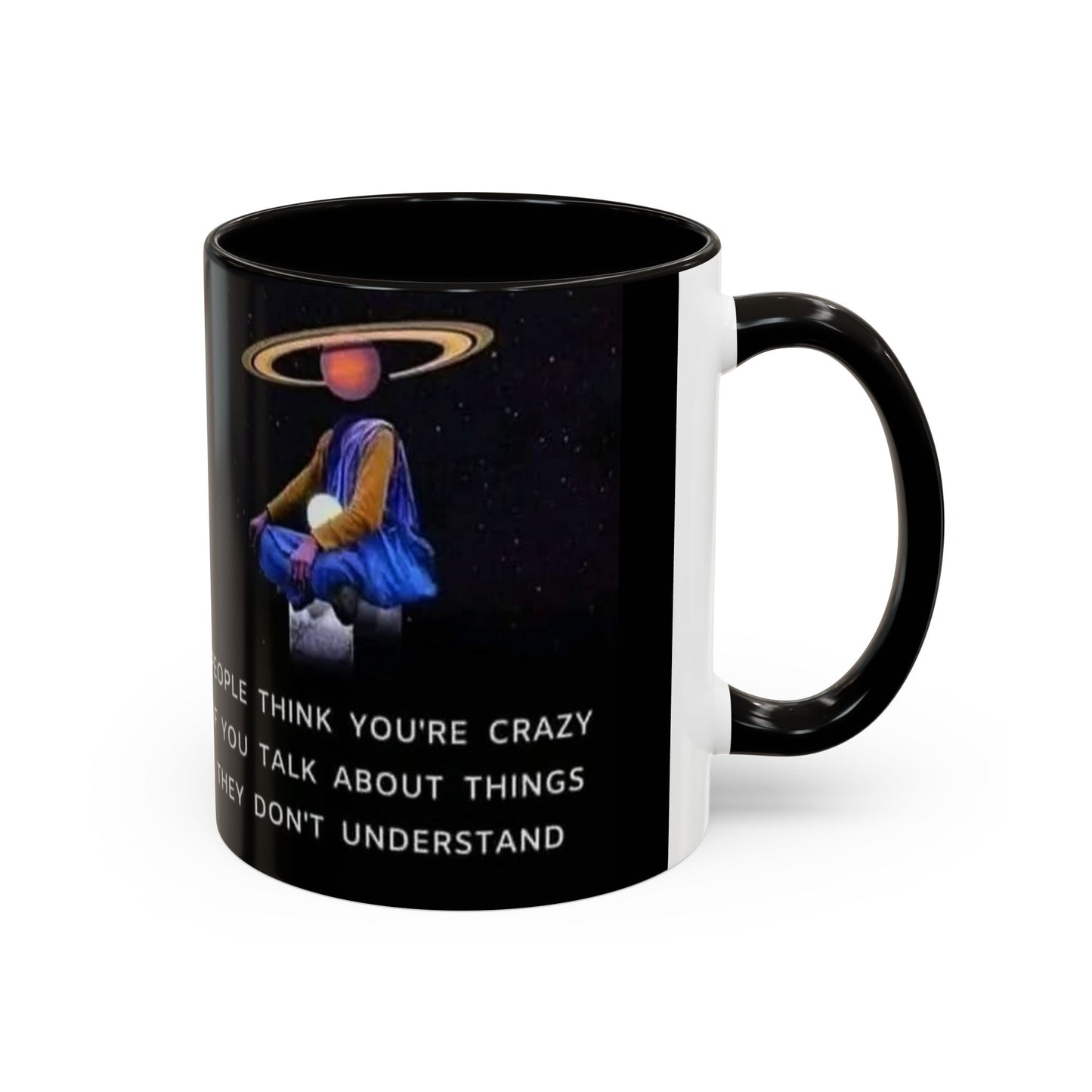 Cosmic Quote Mug | Unique Inspirational Coffee Cup, Gift for Science Lovers, Office Humor, Fun Ceramic Drinkware, Geeky Present