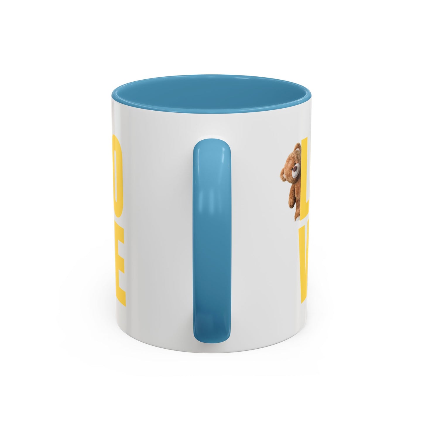 Love Bear Accent Coffee Mug - Perfect for Gifting on Holidays and Celebrations