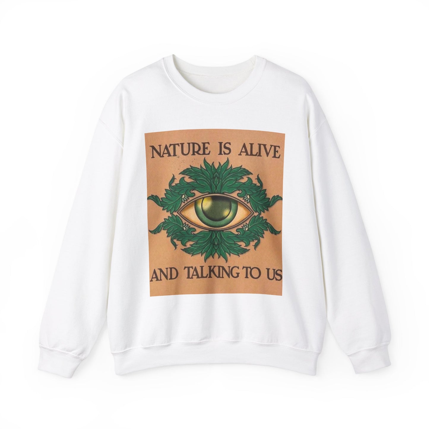 Nature Talk Crewneck Sweatshirt - Outdoor Lover, Earth Day Gift, Wilderness Apparel, Hiking Top, Eco-Friendly Jumper