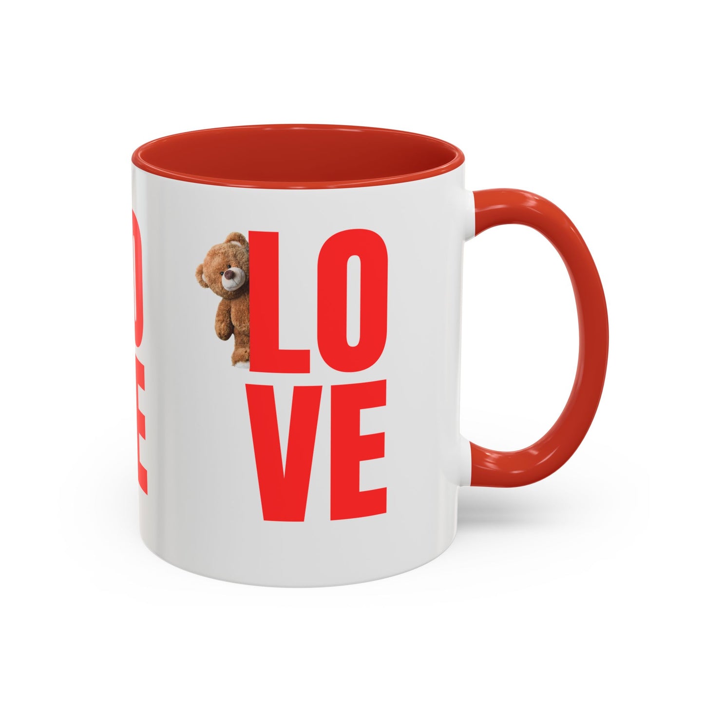 Personalized Love Teddy Bear Coffee Mug - Perfect Gift for Valentine's Day & Special Occasions