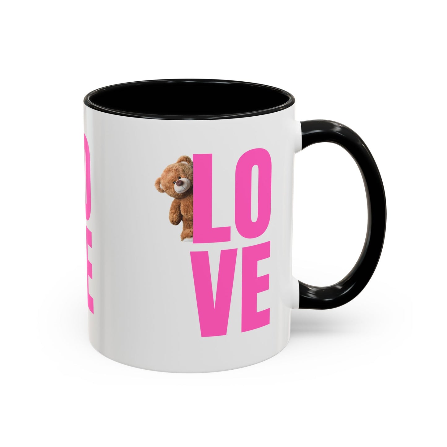 Cute Teddy Bear Love Mug - 11oz & 15oz Accent Coffee Cup