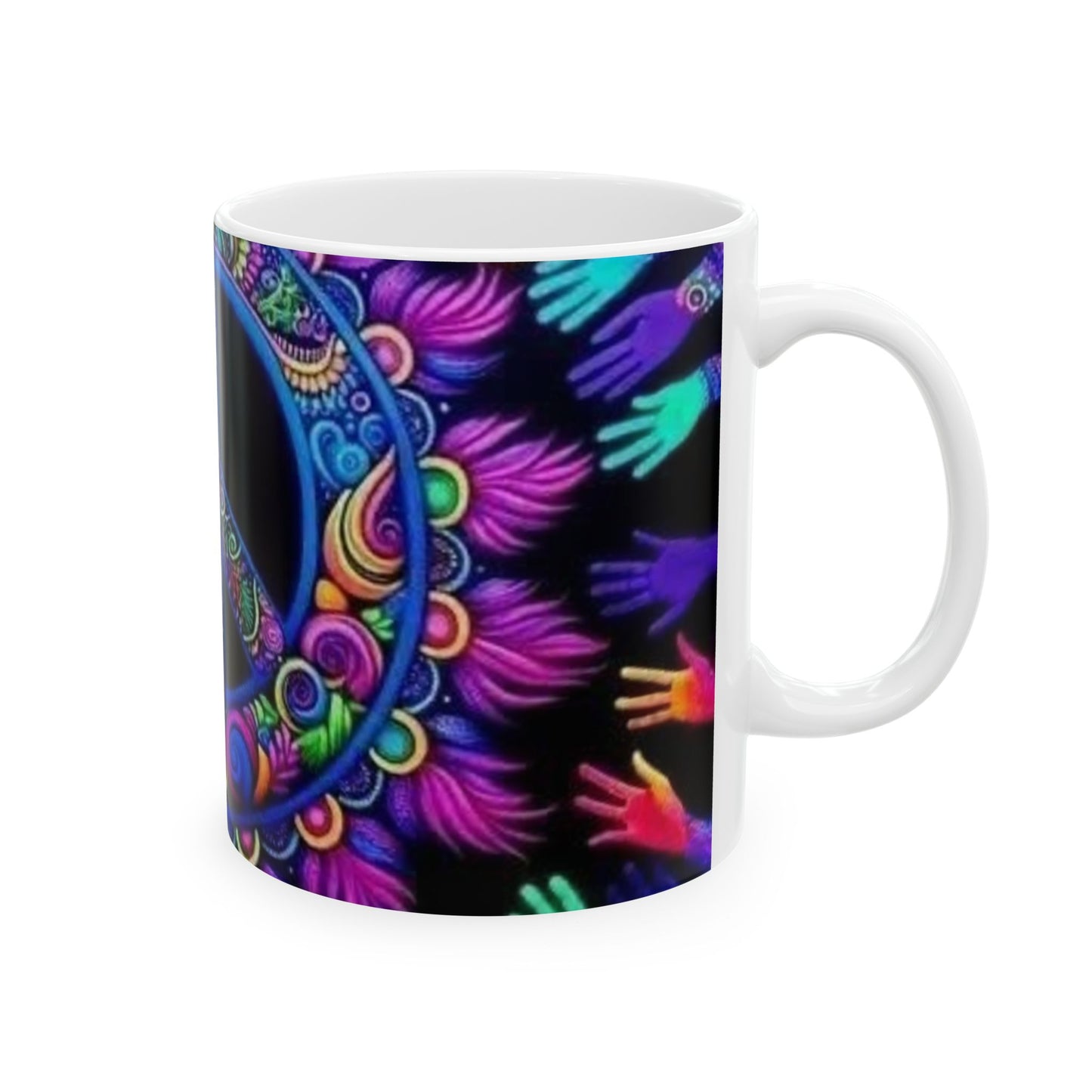 Colorful Peace & Unity Ceramic Mug - 11oz & 15oz