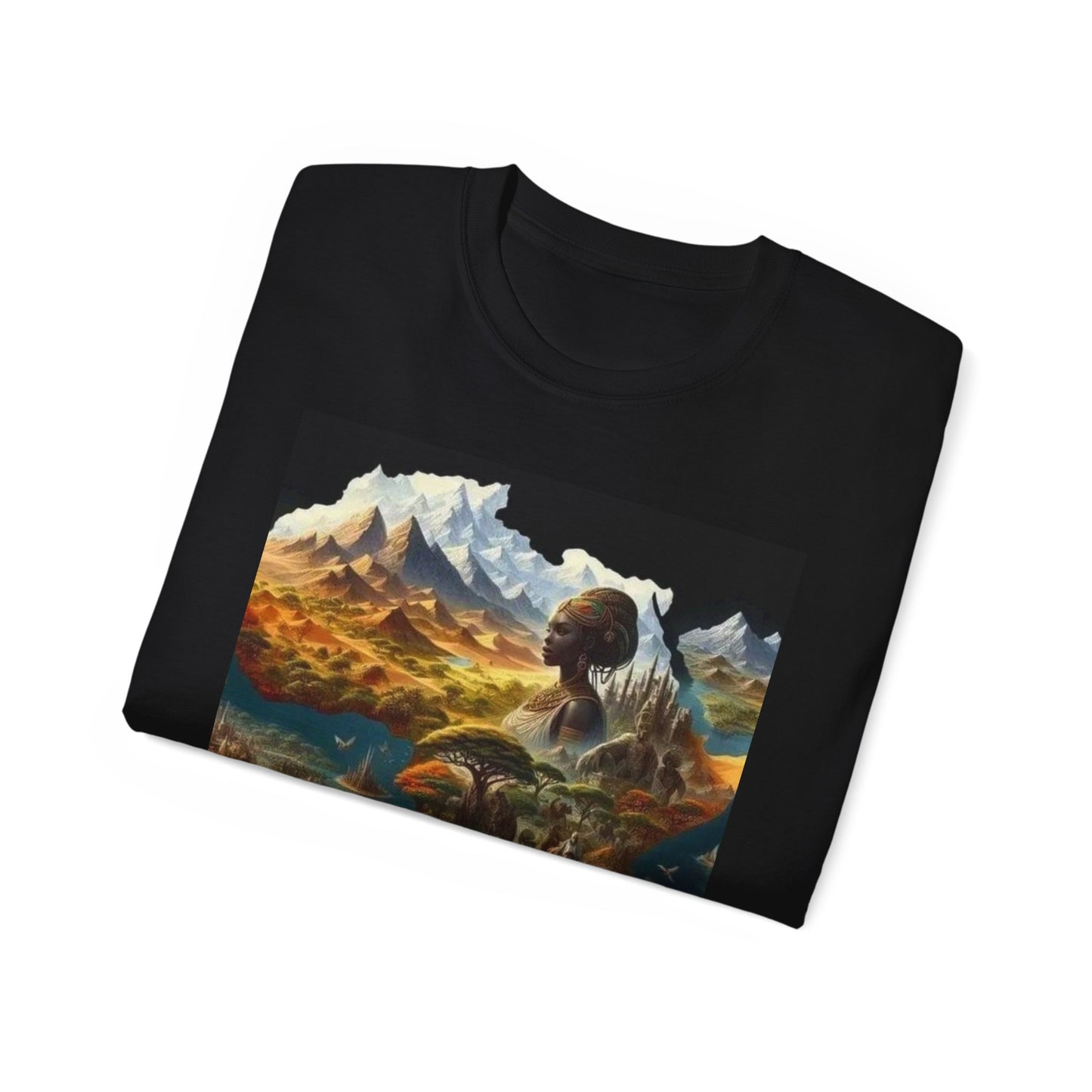 Dreamy Landscape Tee, Artistic Cotton T-Shirt, Nature Lovers Gift, Adventure Apparel, Gift for Travelers, Unique Graphic Tee