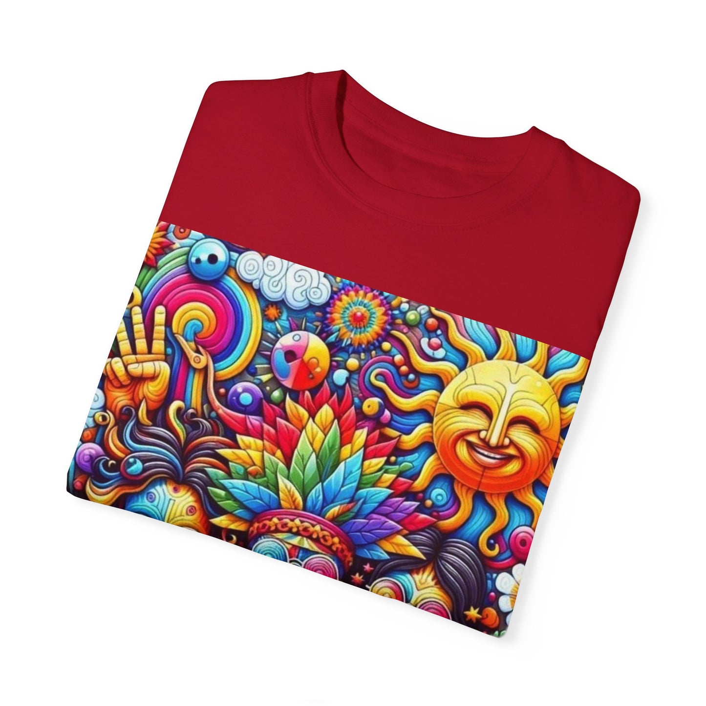 Vibrant Psychedelic Peace T-Shirt - Groovy Unisex Graphic Tee